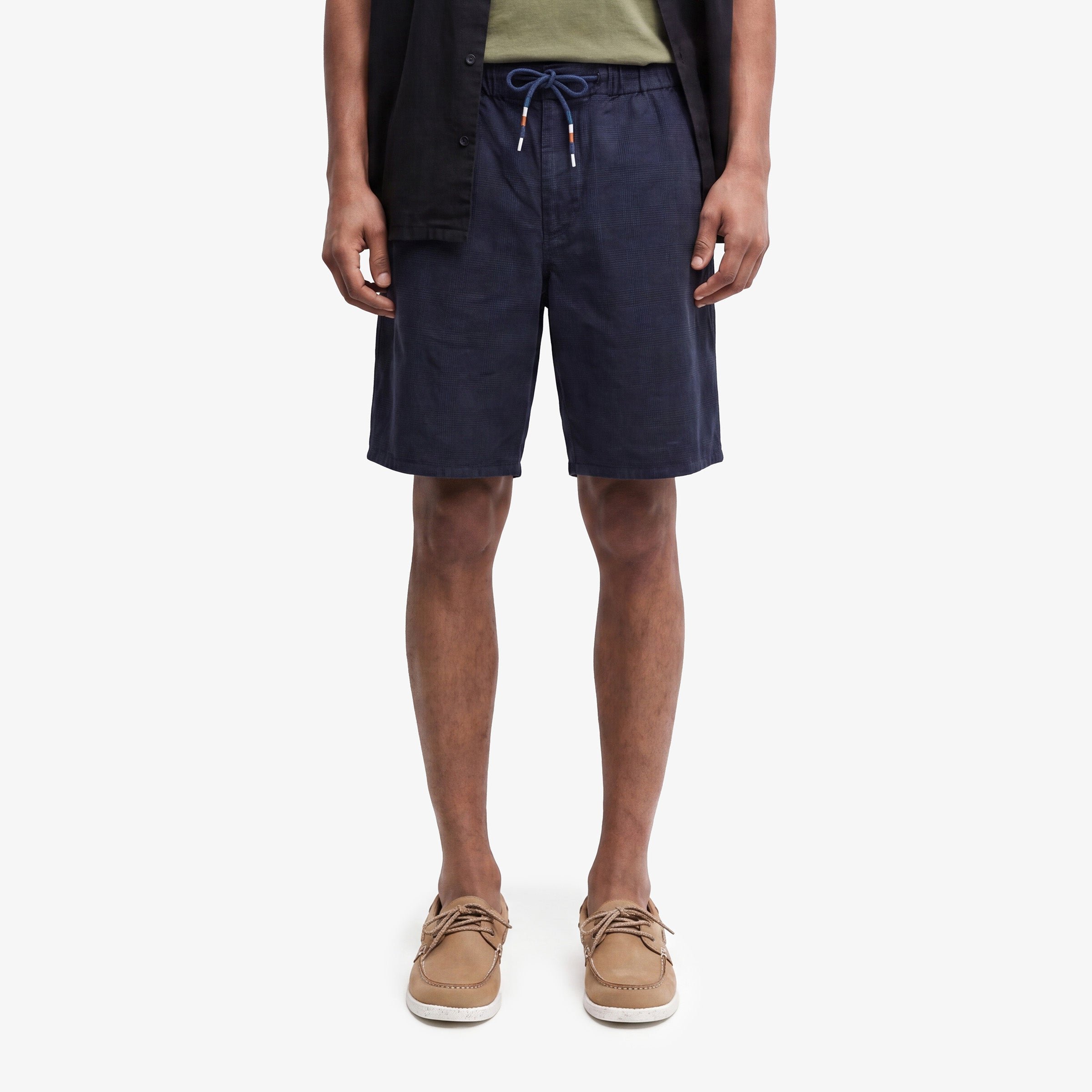 Bermuda in linen and cotton with a loose fit SERGE BLANCO Blue