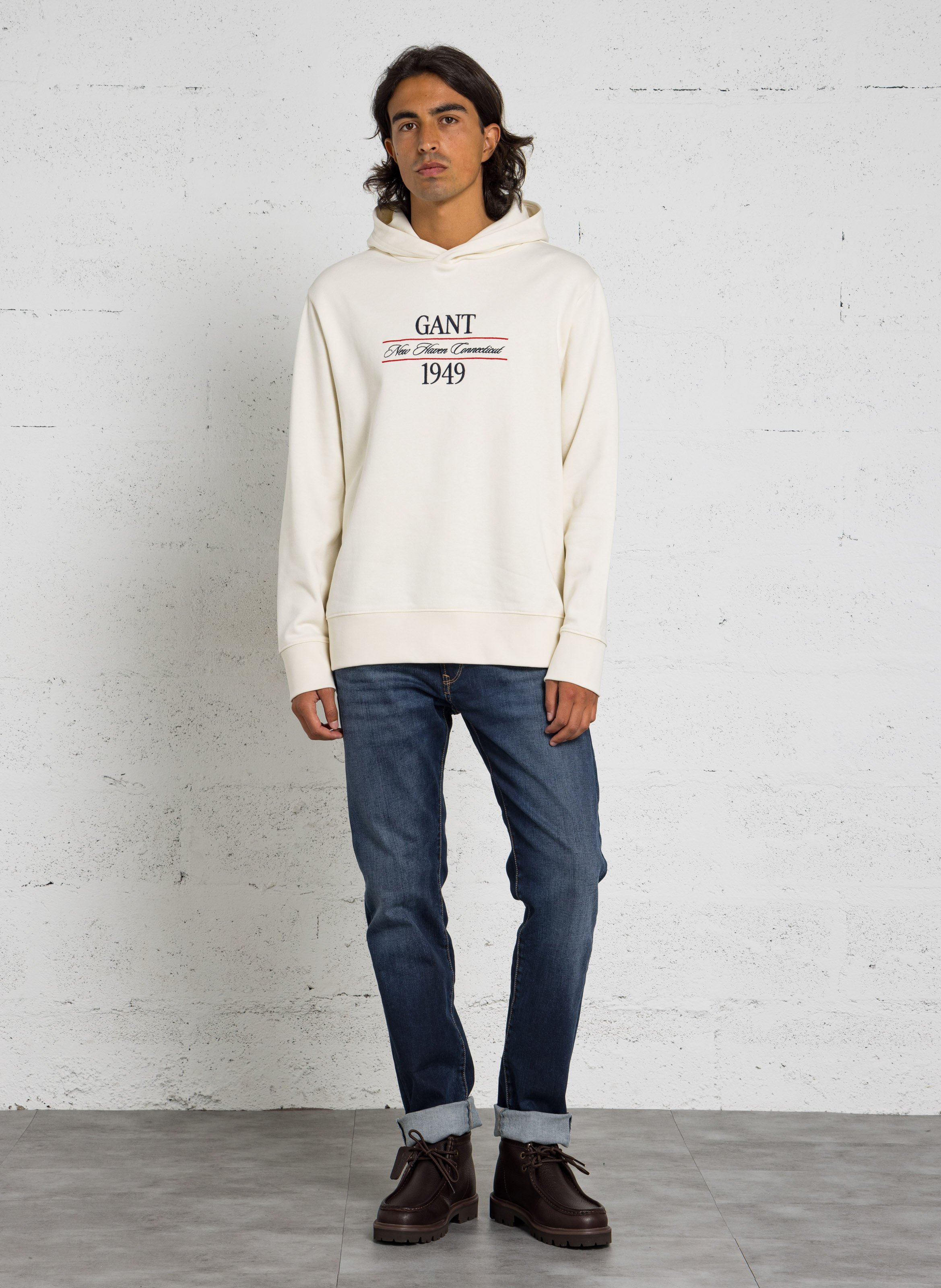Sweatshirt aus Baumwoll-Mix GANT Beige