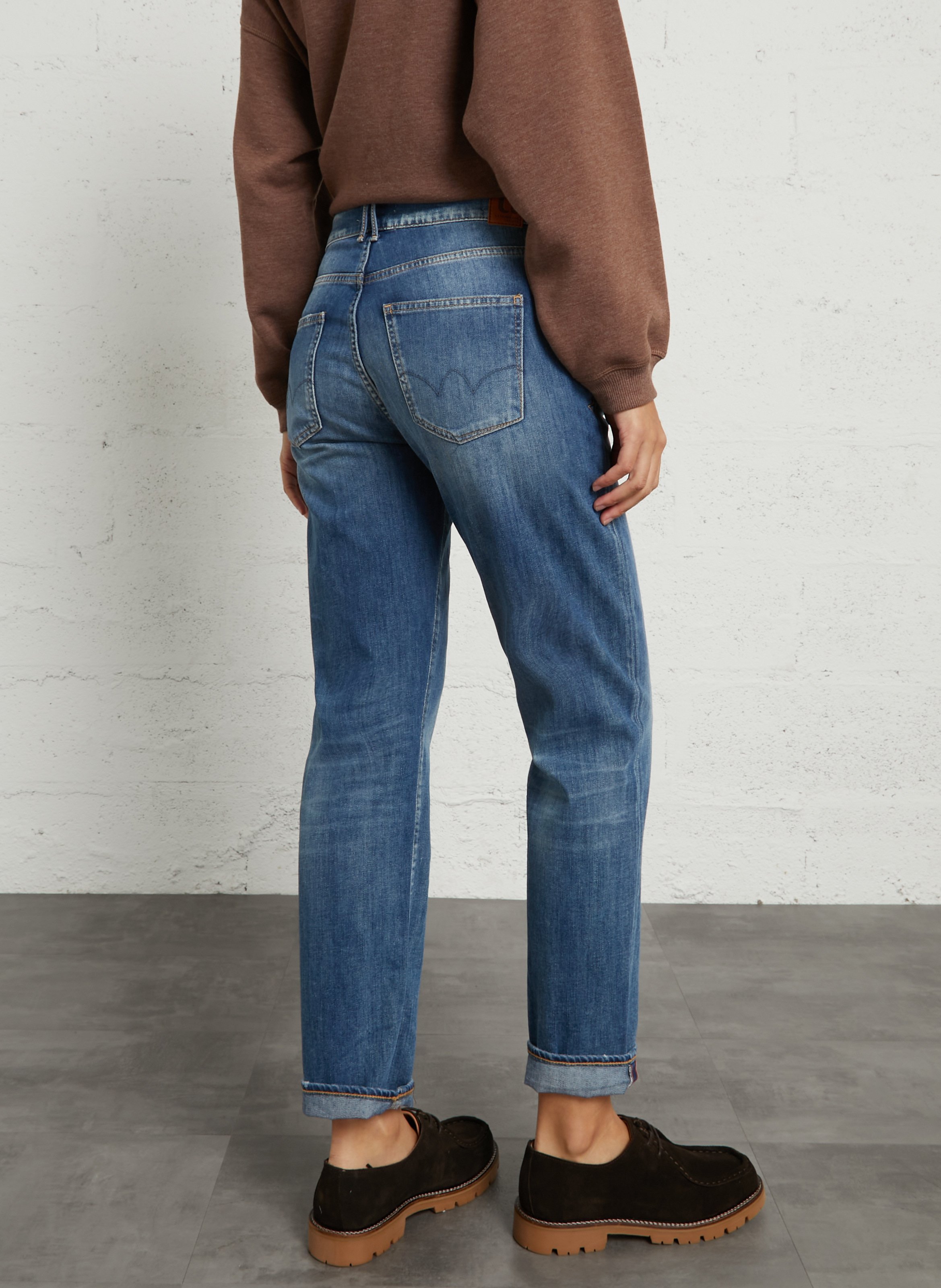 Straight Cut Jeans in 7/8-Länge LE TEMPS DES CERISES Blau