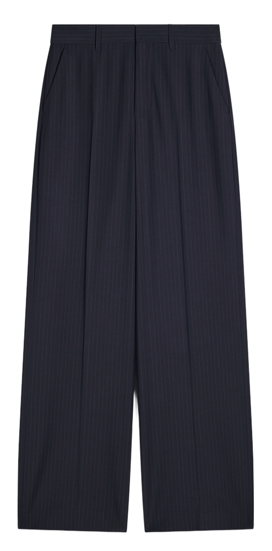 Pinstriped tailored trousers with sharp pleats VANESSA BRUNO Blue