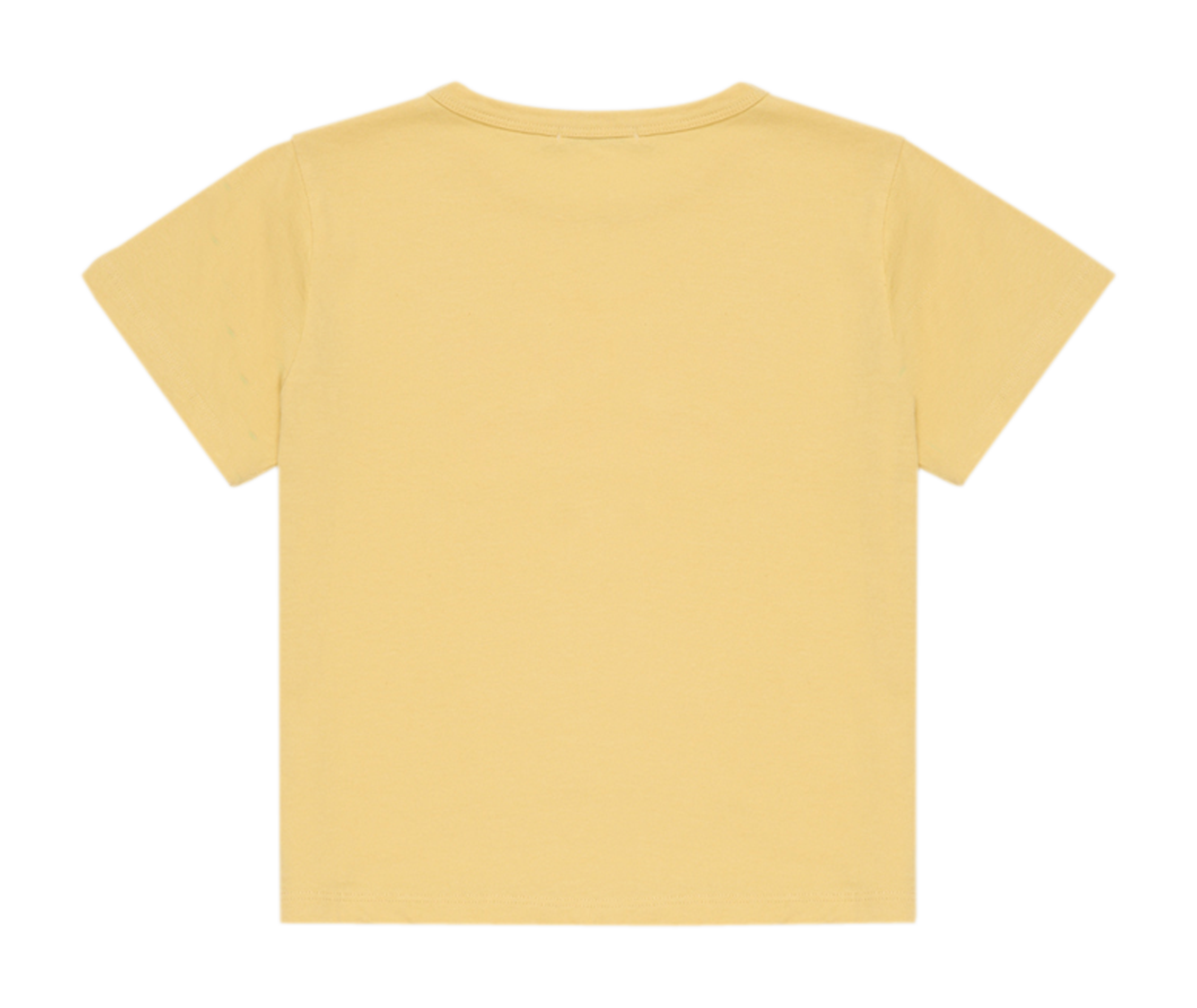 Tee-shirt droit col rond en coton sérigraphié  THE NEW SOCIETY Jaune