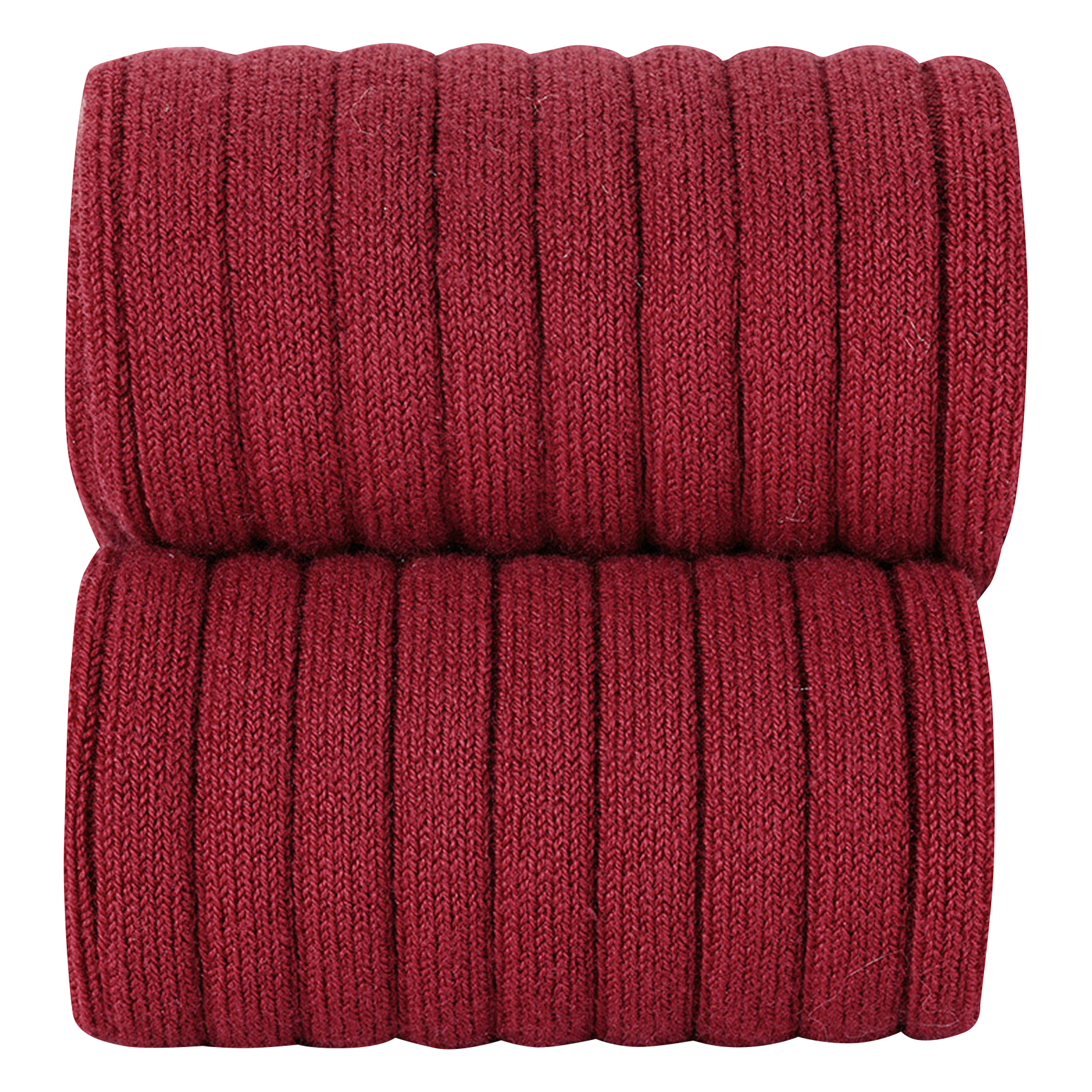 Strumpfhose aus geripptem Baumwoll-Mix Rot