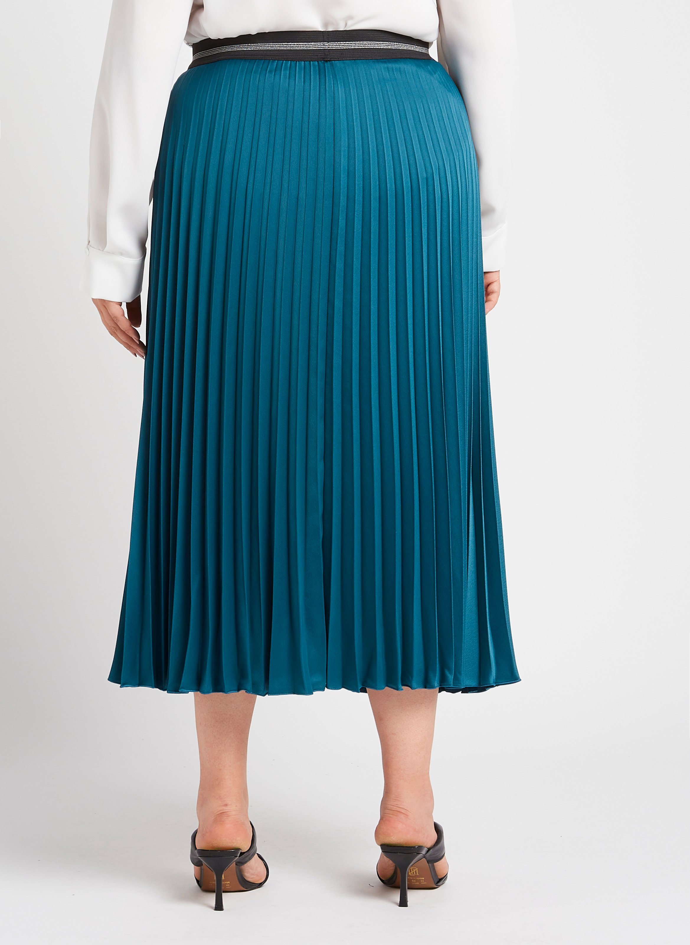 Drapierter Midirock aus Satin PERSONA by Marina Rinaldi Grun