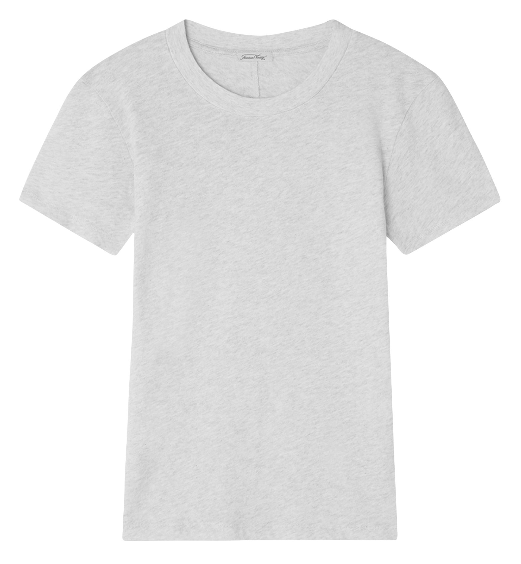 Rundhals-T-Shirt aus Baumwolle AMERICAN VINTAGE Grau