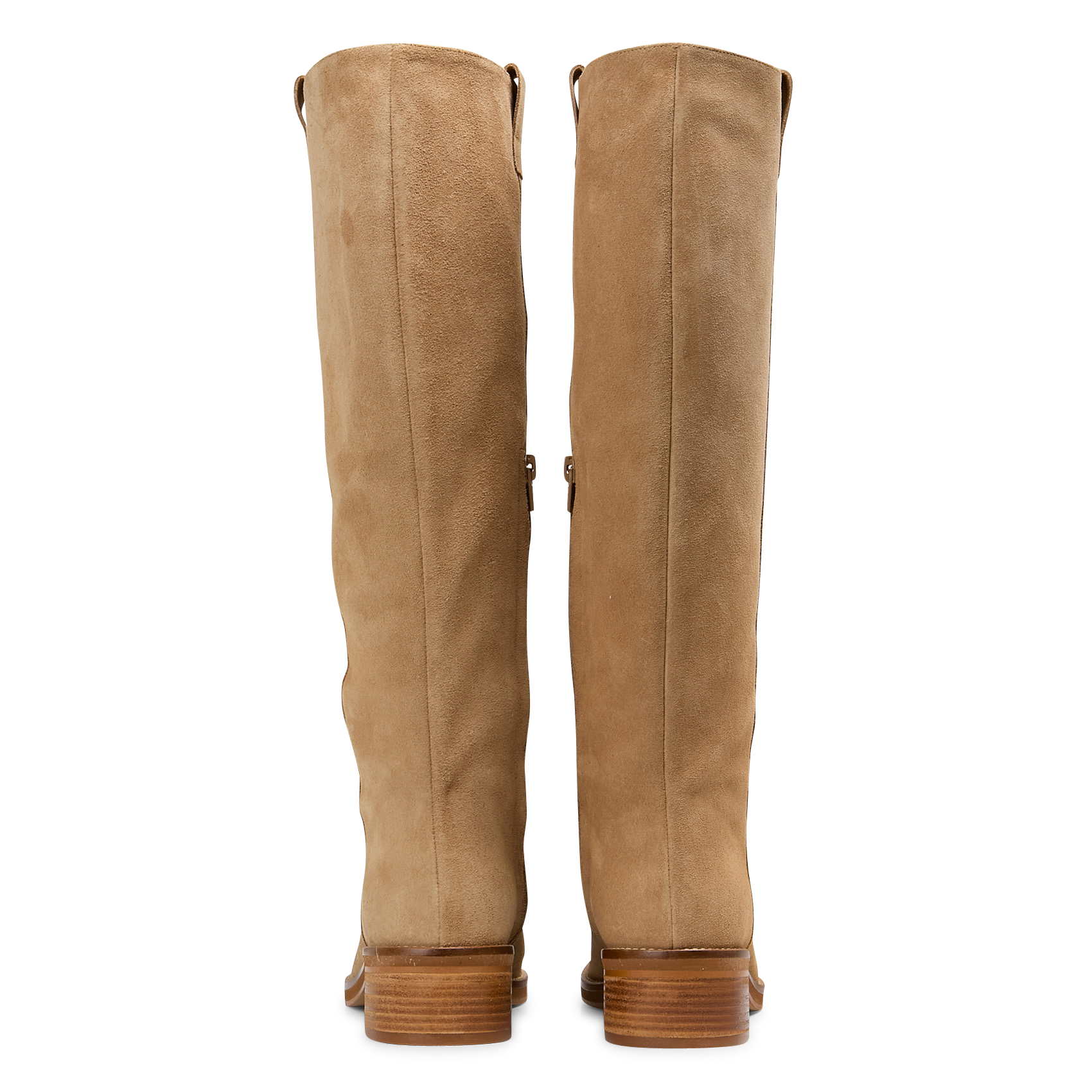 Bottes hautes en cuir velours MAISON 123 Beige