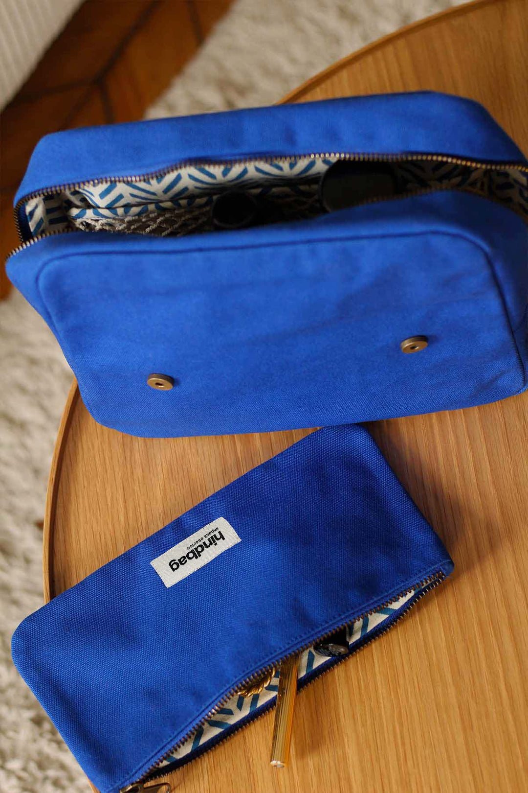 Cotton toiletry bag HINDBAG Blue