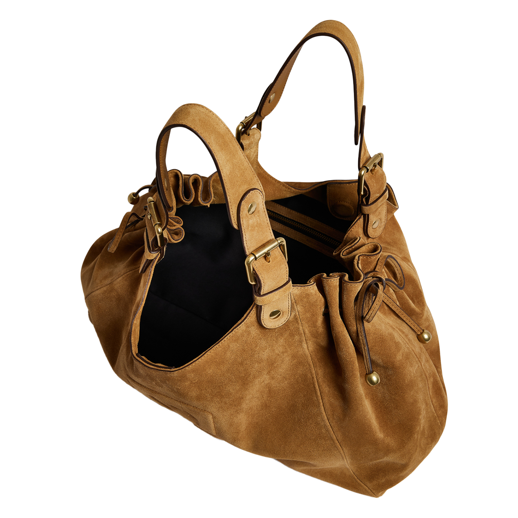 Handtasche aus Nubukleder GERARD DAREL Beige