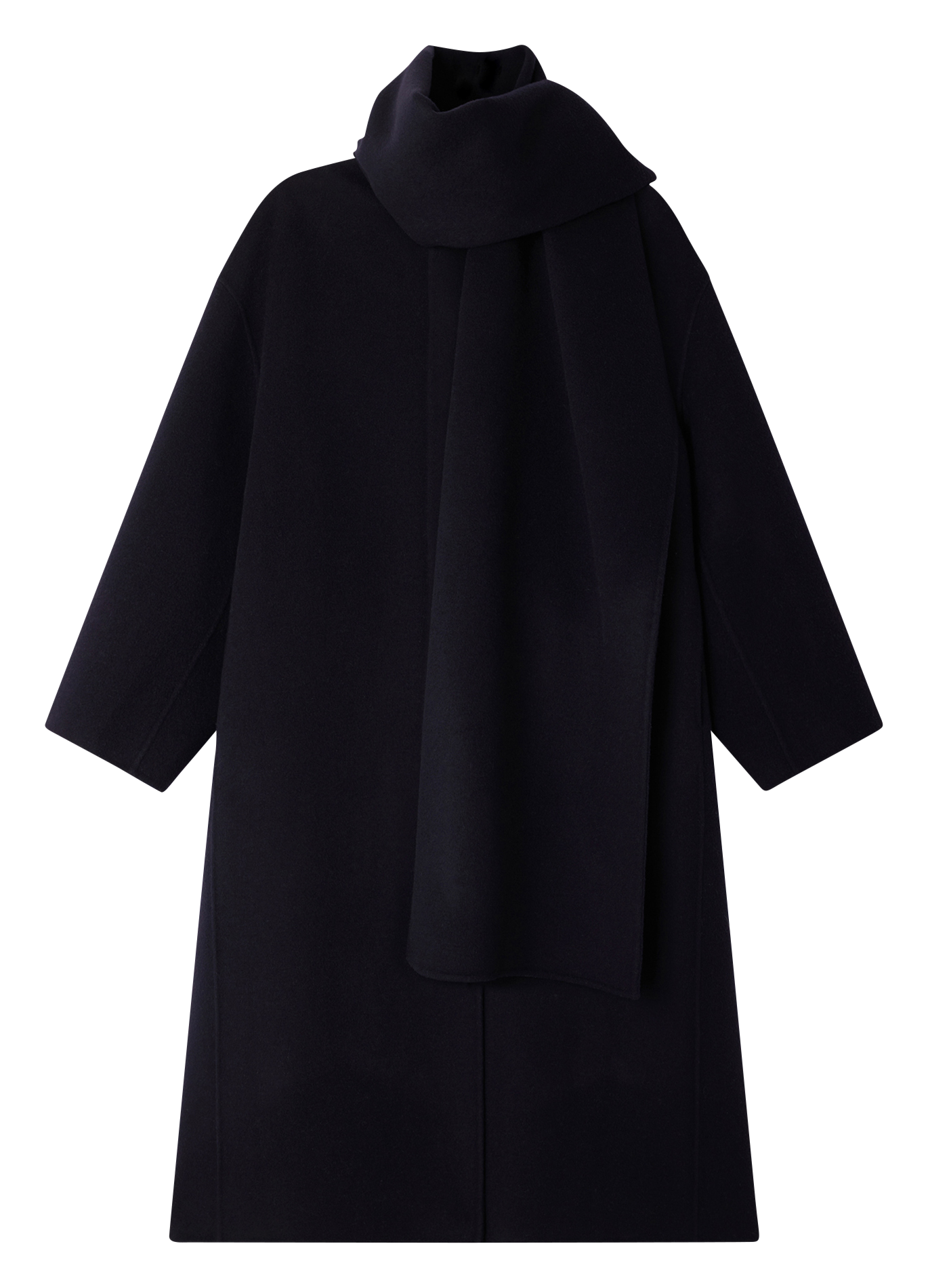 Manteau oversize en laine mélangée SOEUR Bleu