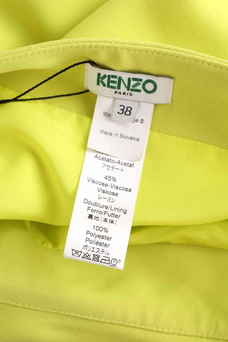Green mini skirt KENZO - SECONDE MAIN Green