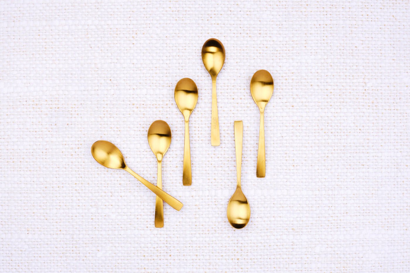 Set of 6 Oglu teaspoons - black BJORN Golden