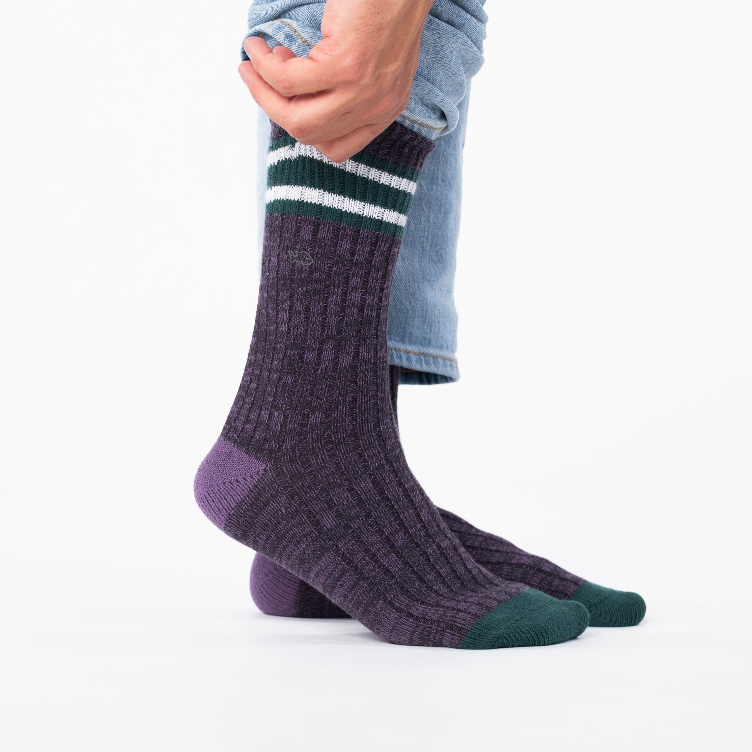 Thick cotton club socks BILLYBELT Purple