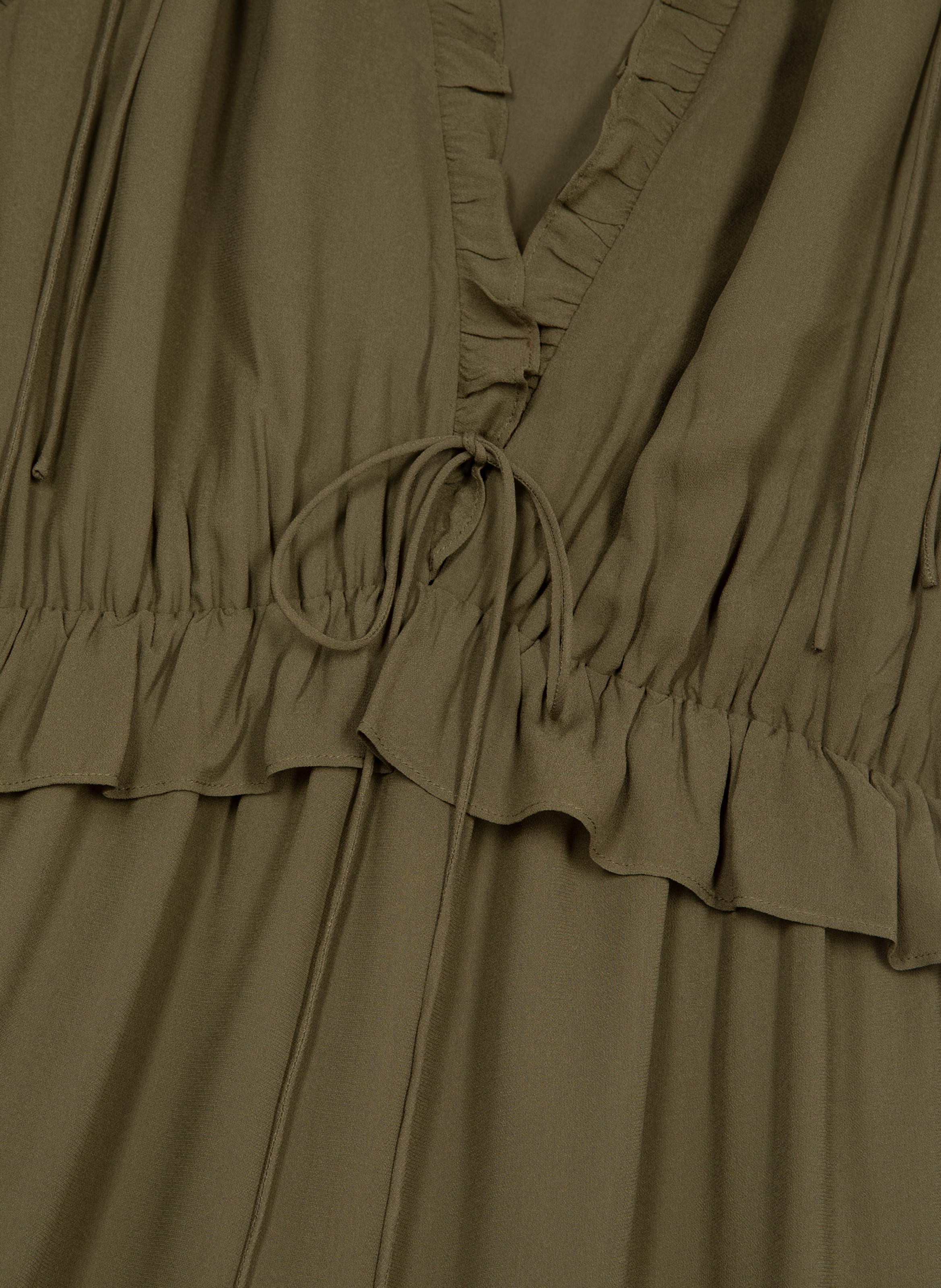 Short dress with ruffles THE KOOPLES Green