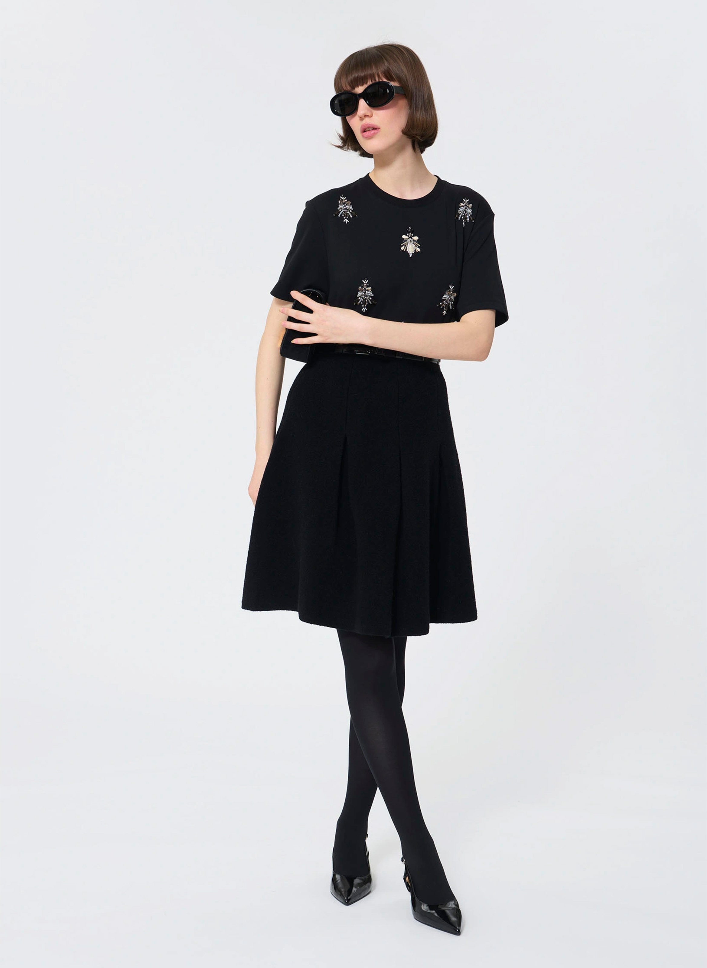 Gonna corta Clara TARA JARMON Nero