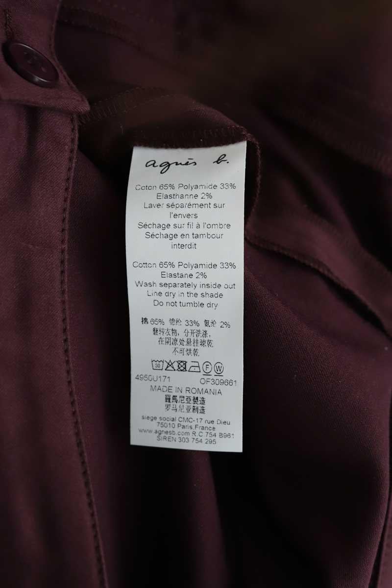 Carrot trousers AGNES B. - Seconde Main Red