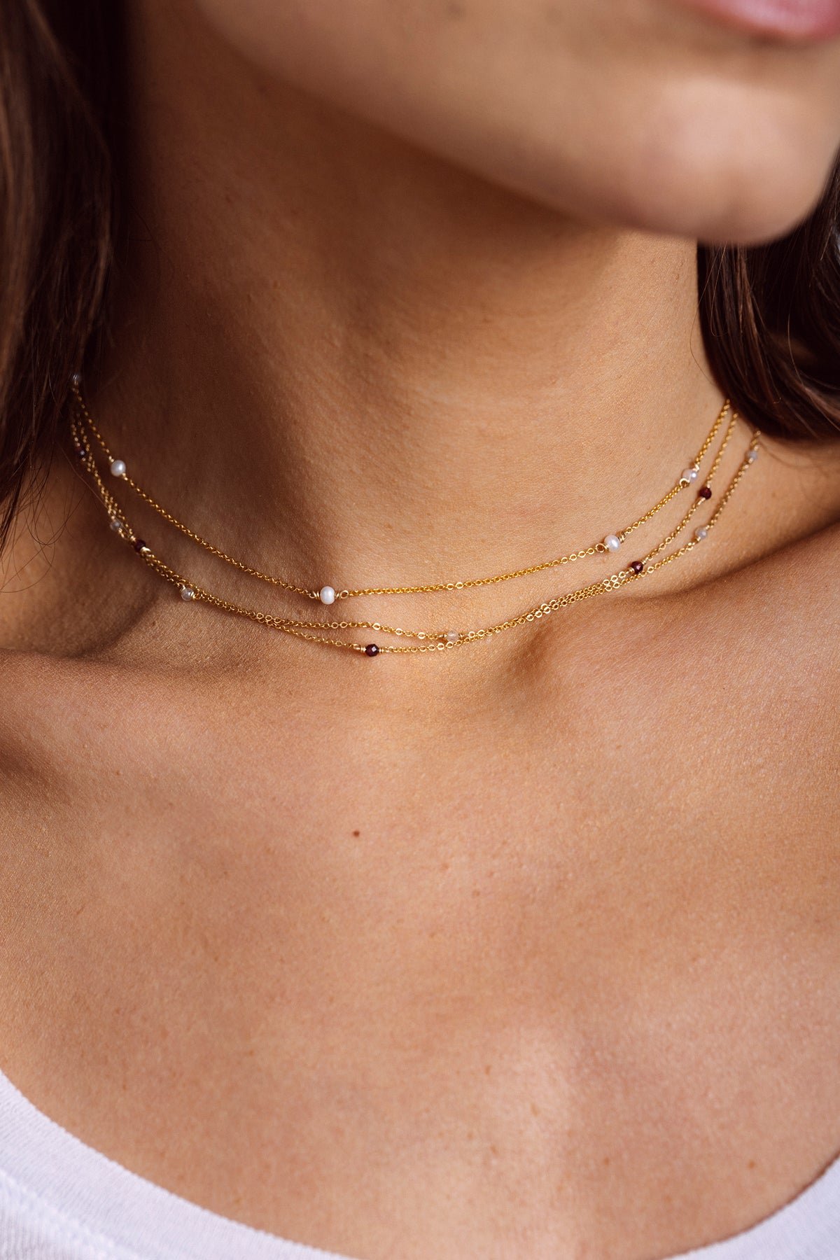 Bracelet - labradorite necklace YAY Golden