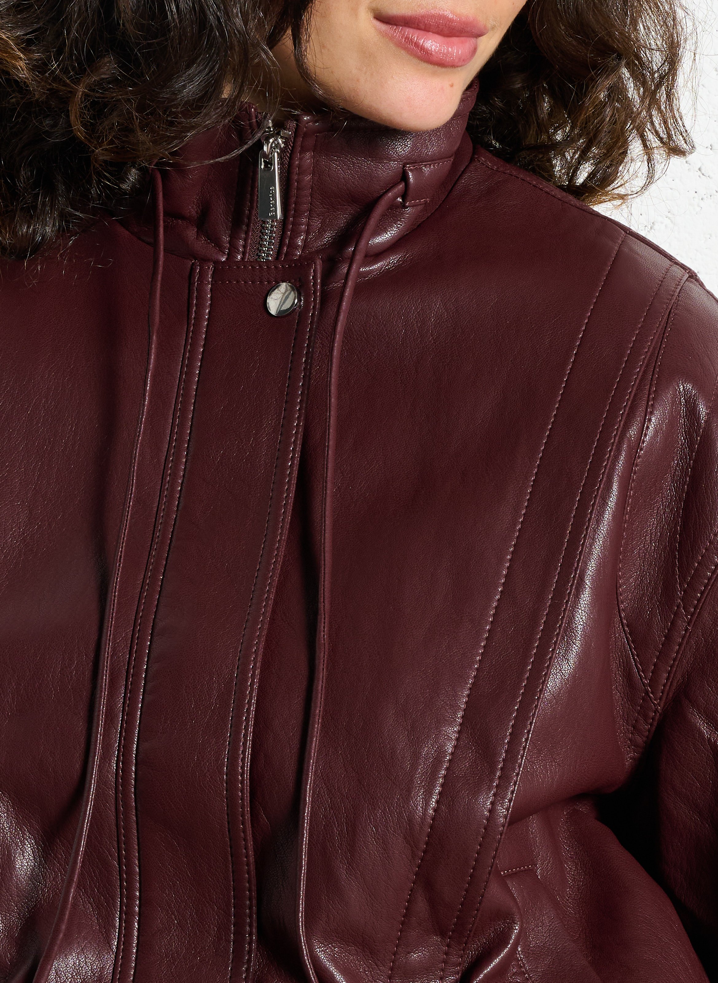 Jack met hoge kraag BERENICE Paars