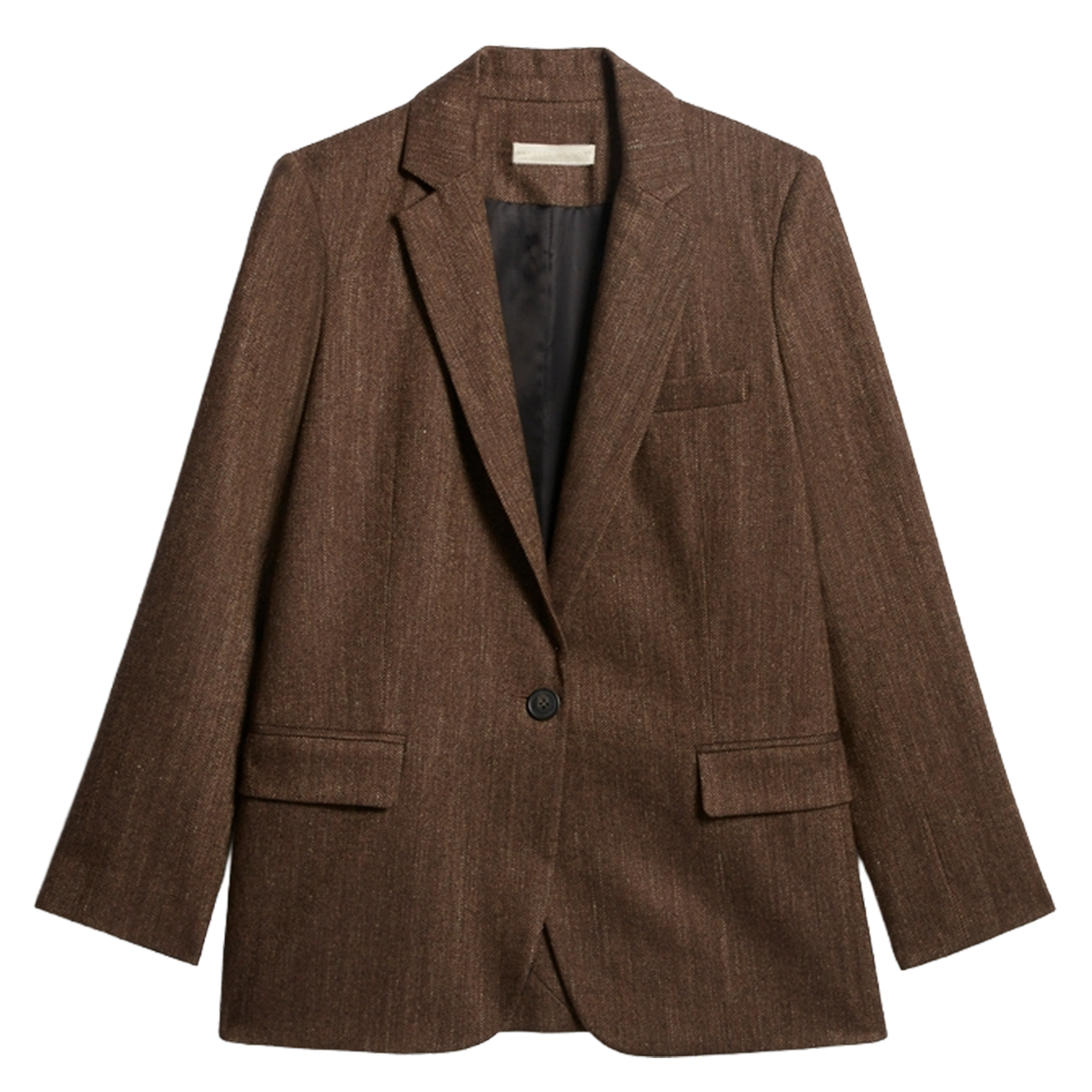 Oversize wool-blend suit jacket VANESSA BRUNO Brown