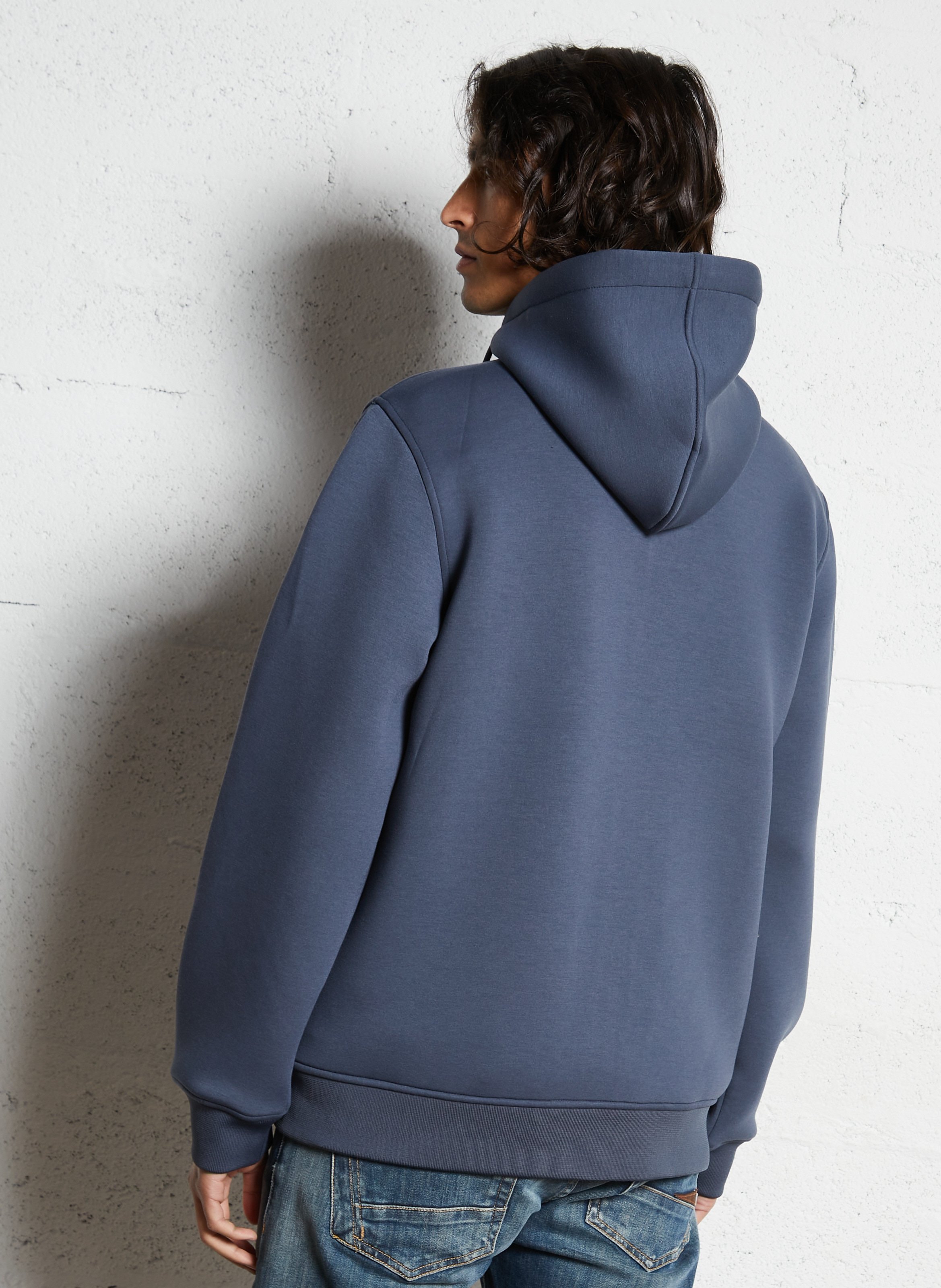 Sweat ample zippé à capuche K-WAY Bleu