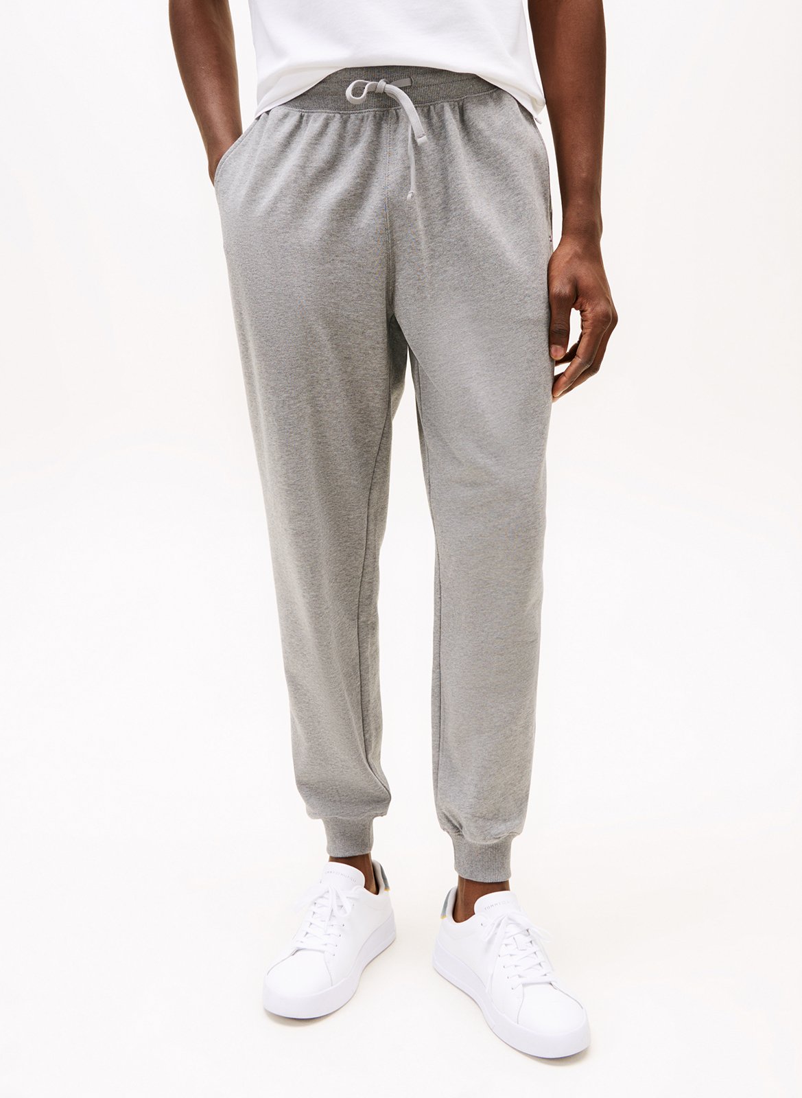 Straight cotton joggers TOMMY HILFIGER Grey