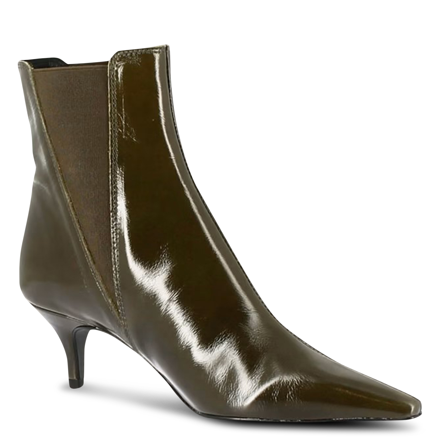 Bianca leather ankle boots JONAK Khaki