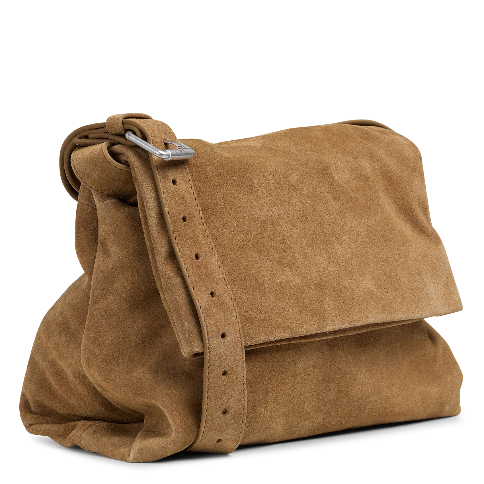 Sac bandoulière en cuir IKKS Marron