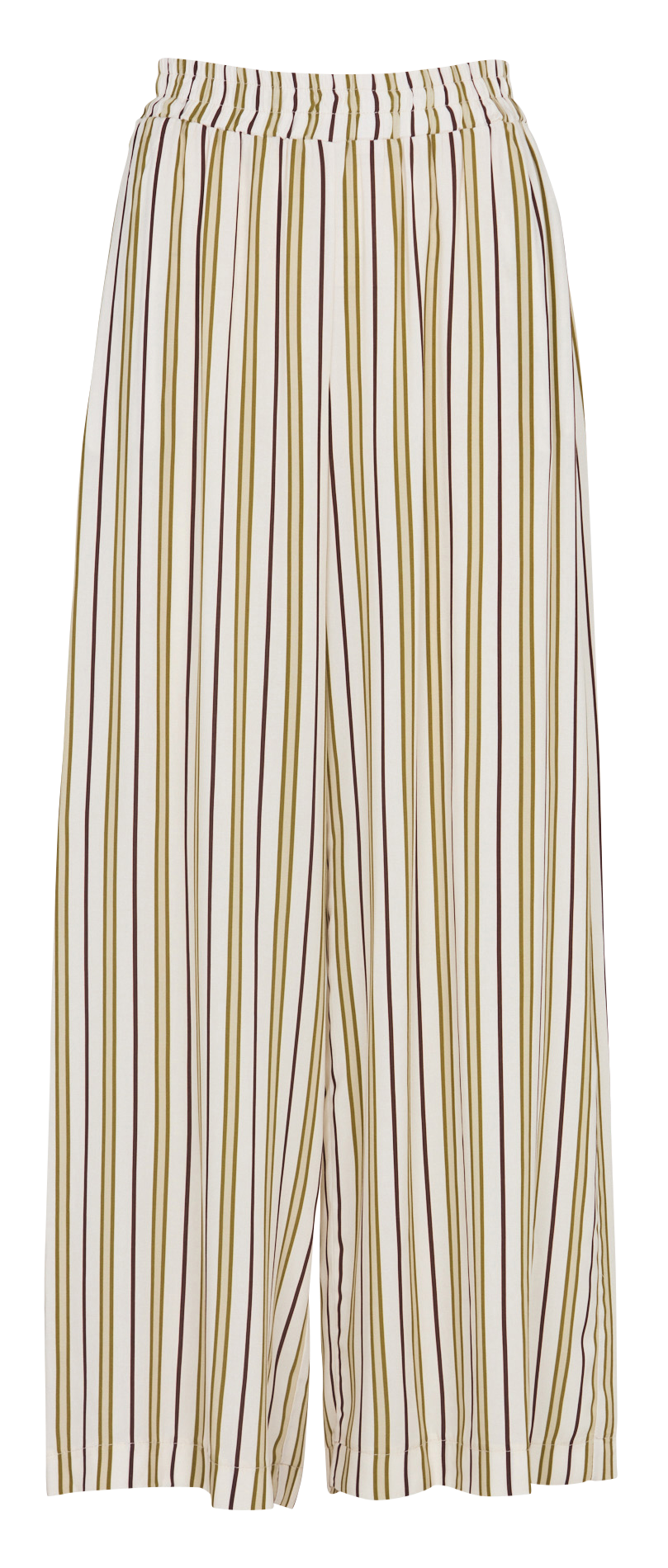 Pantalon large rayé PLEASE Beige