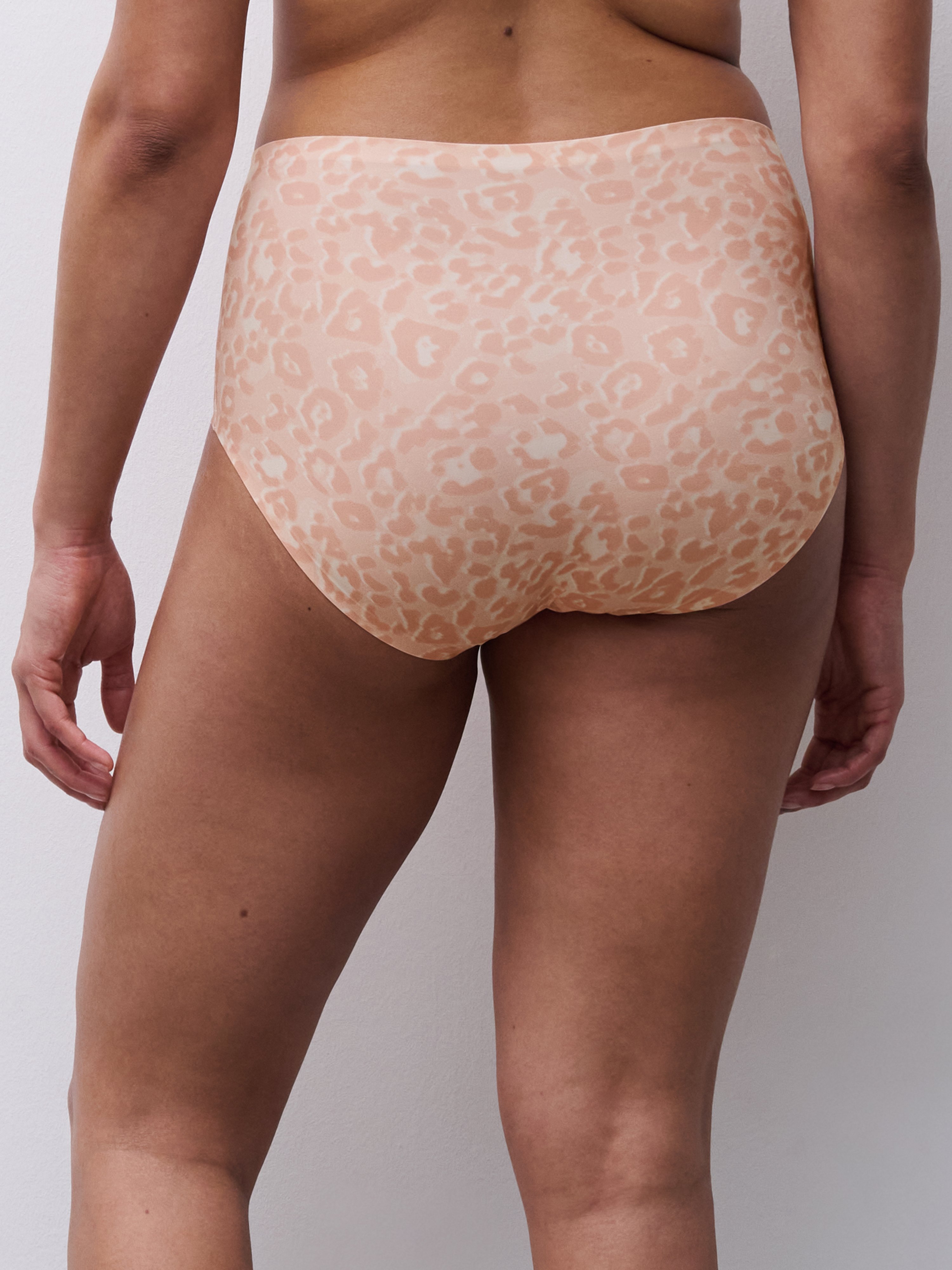 High-waisted lace panties CHANTELLE Brown