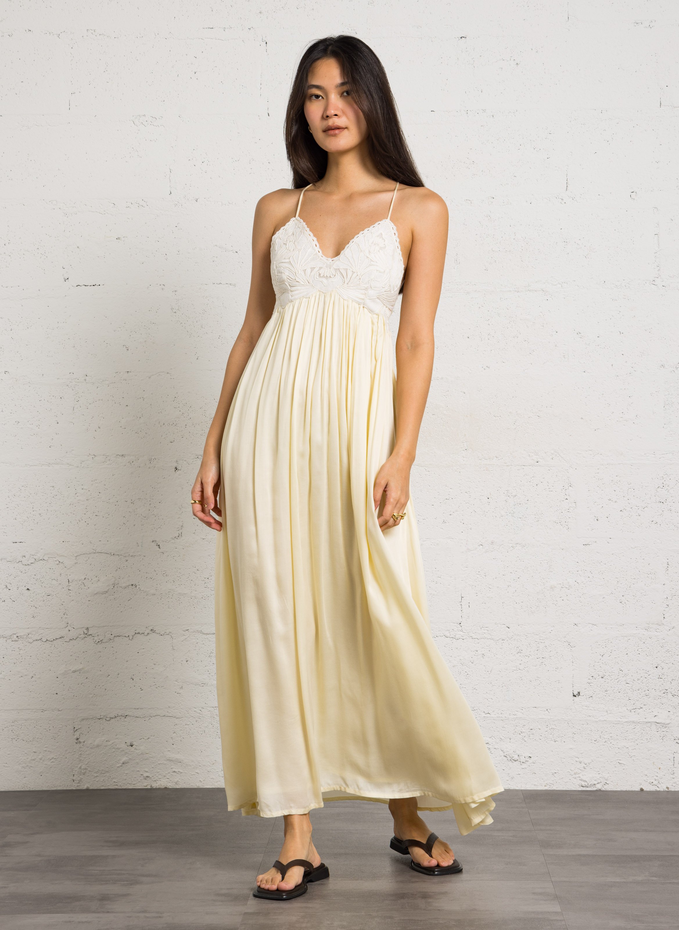 Robe longue évasée LOUISE MISHA Beige