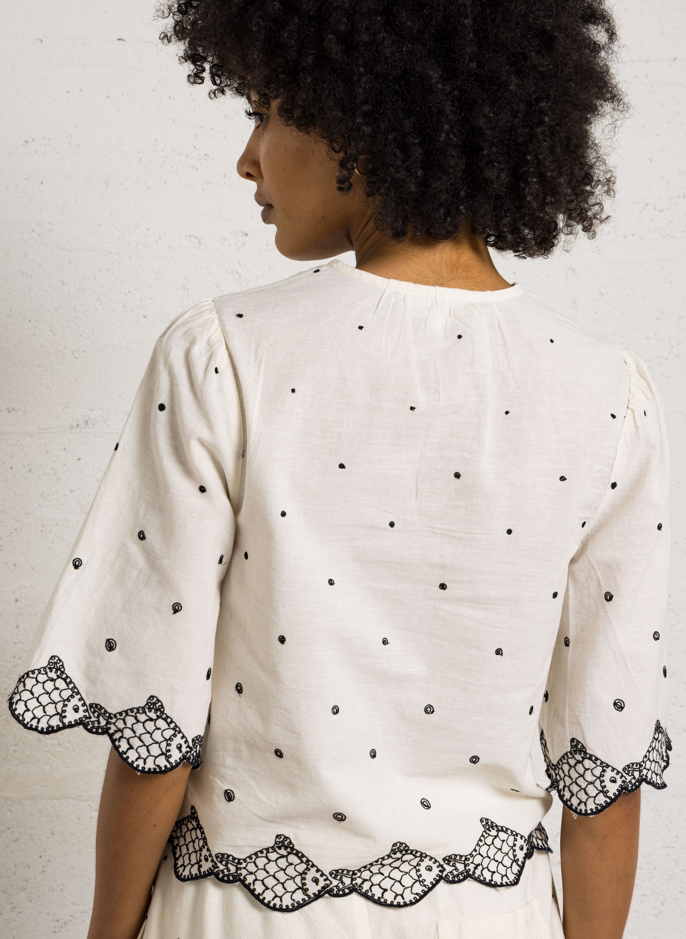 Denim shirt FABIENNE CHAPOT Black