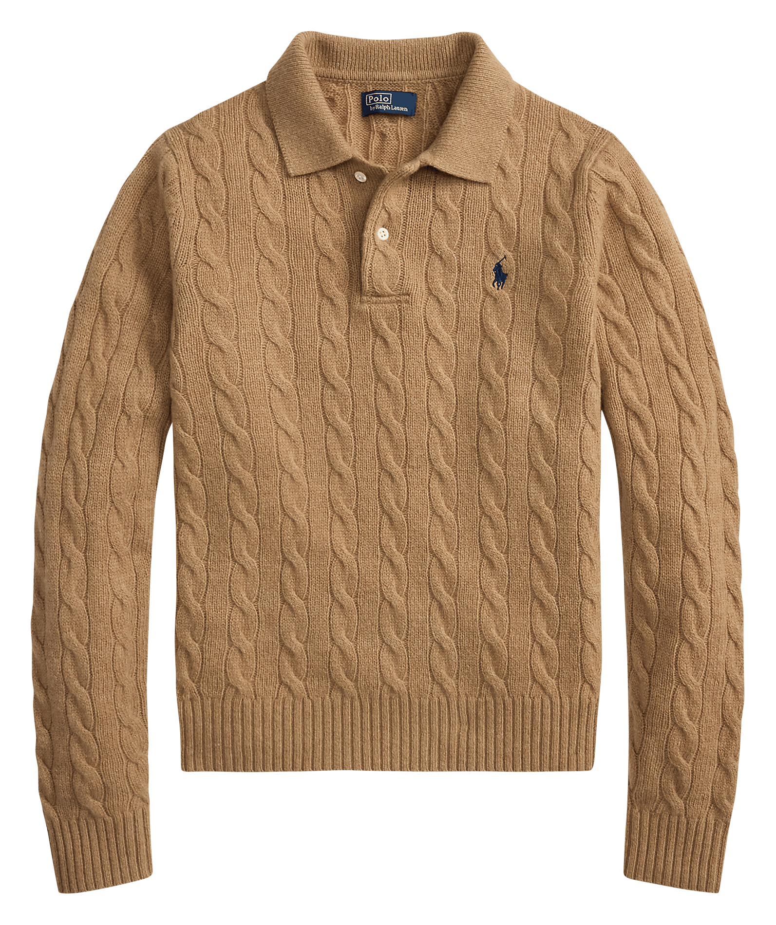 Straight wool and cashmere blend sweater POLO RALPH LAUREN Beige