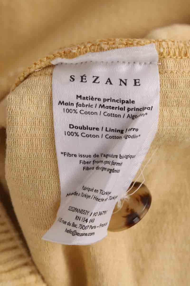 Wide-leg pants SEZANE - Seconde main Yellow