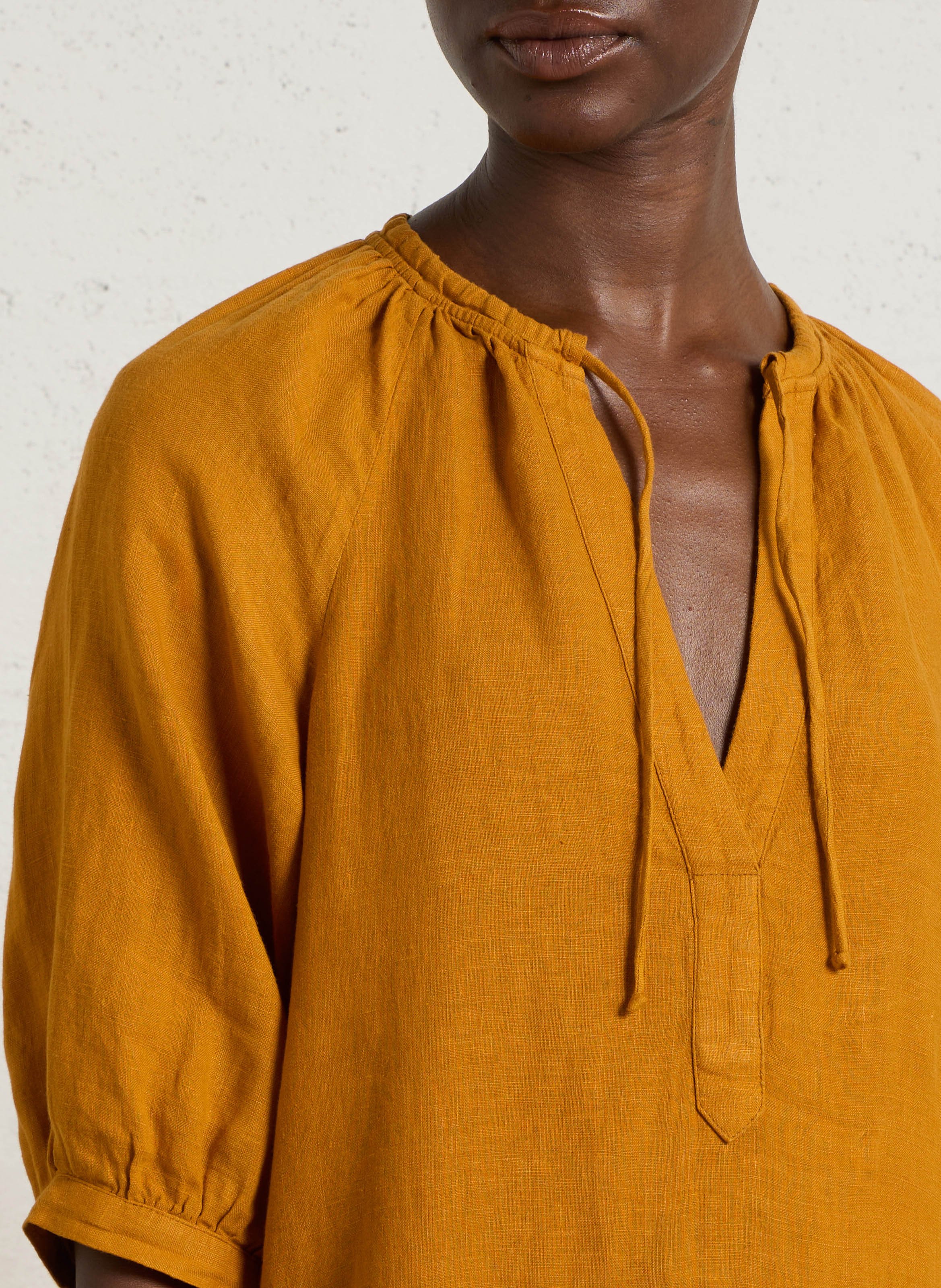 Long linen dress MAISON 123 Golden
