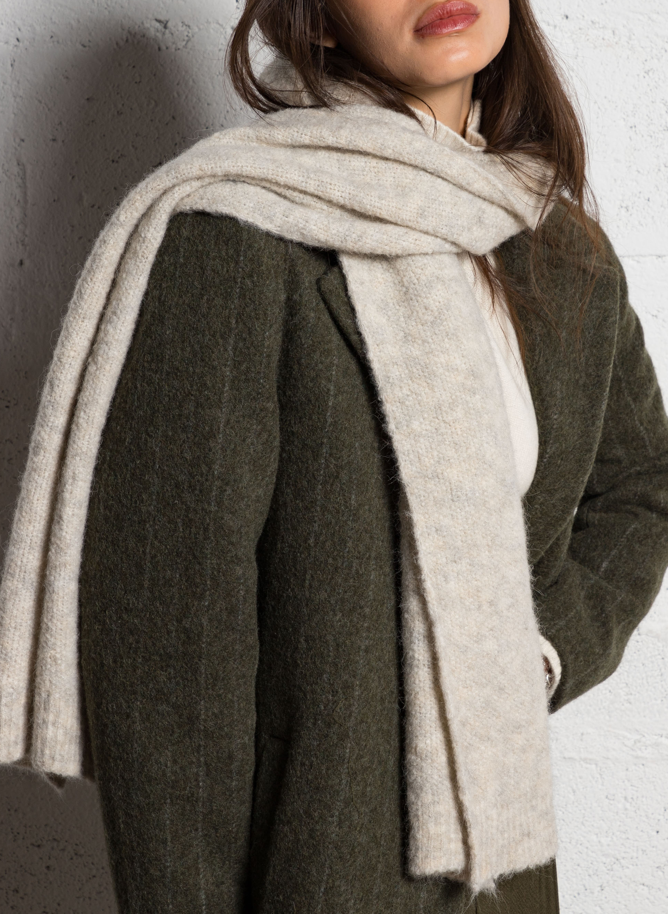 Knit scarf AMERICAN VINTAGE Beige