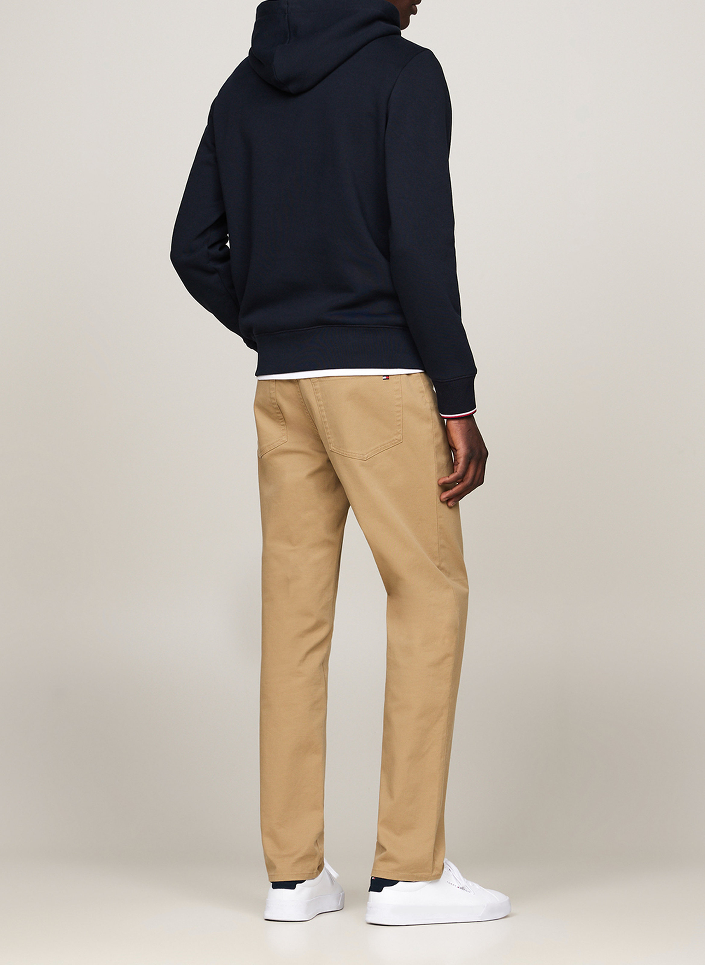 Gerade geschnittenes Sweatshirt aus Bio-Baumwoll-Mix TOMMY HILFIGER Blau