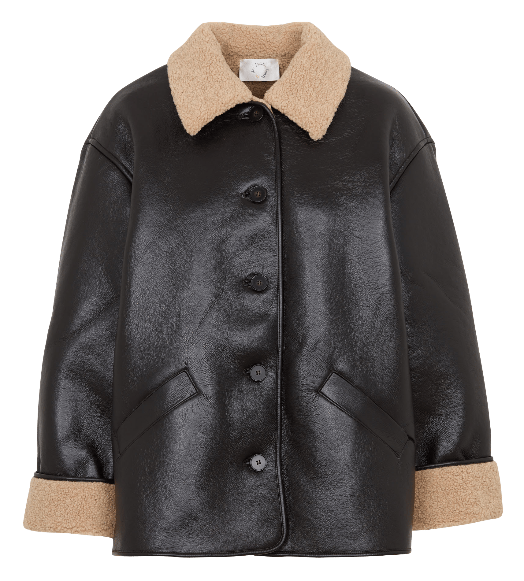 Oversized reversible jacket DES PETITS HAUTS Brown
