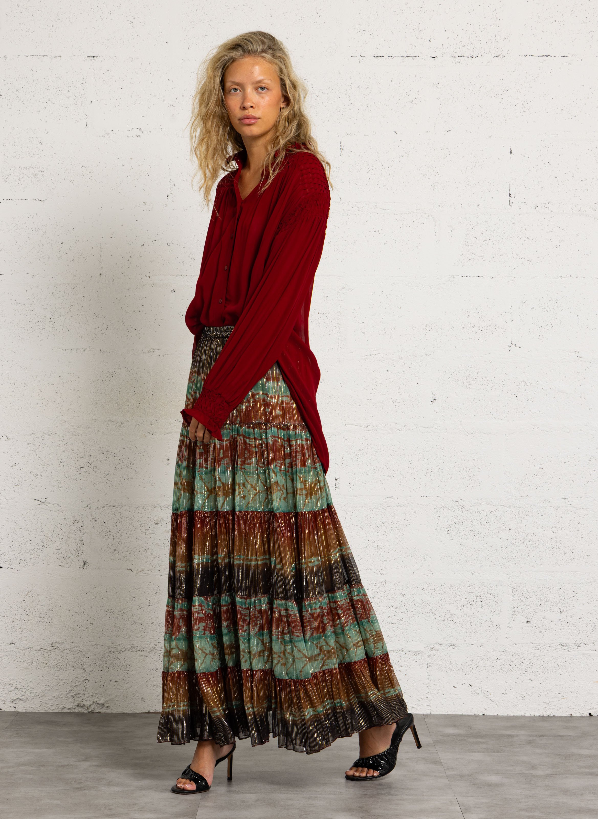 Printed midi skirt MES DEMOISELLES Multicolored