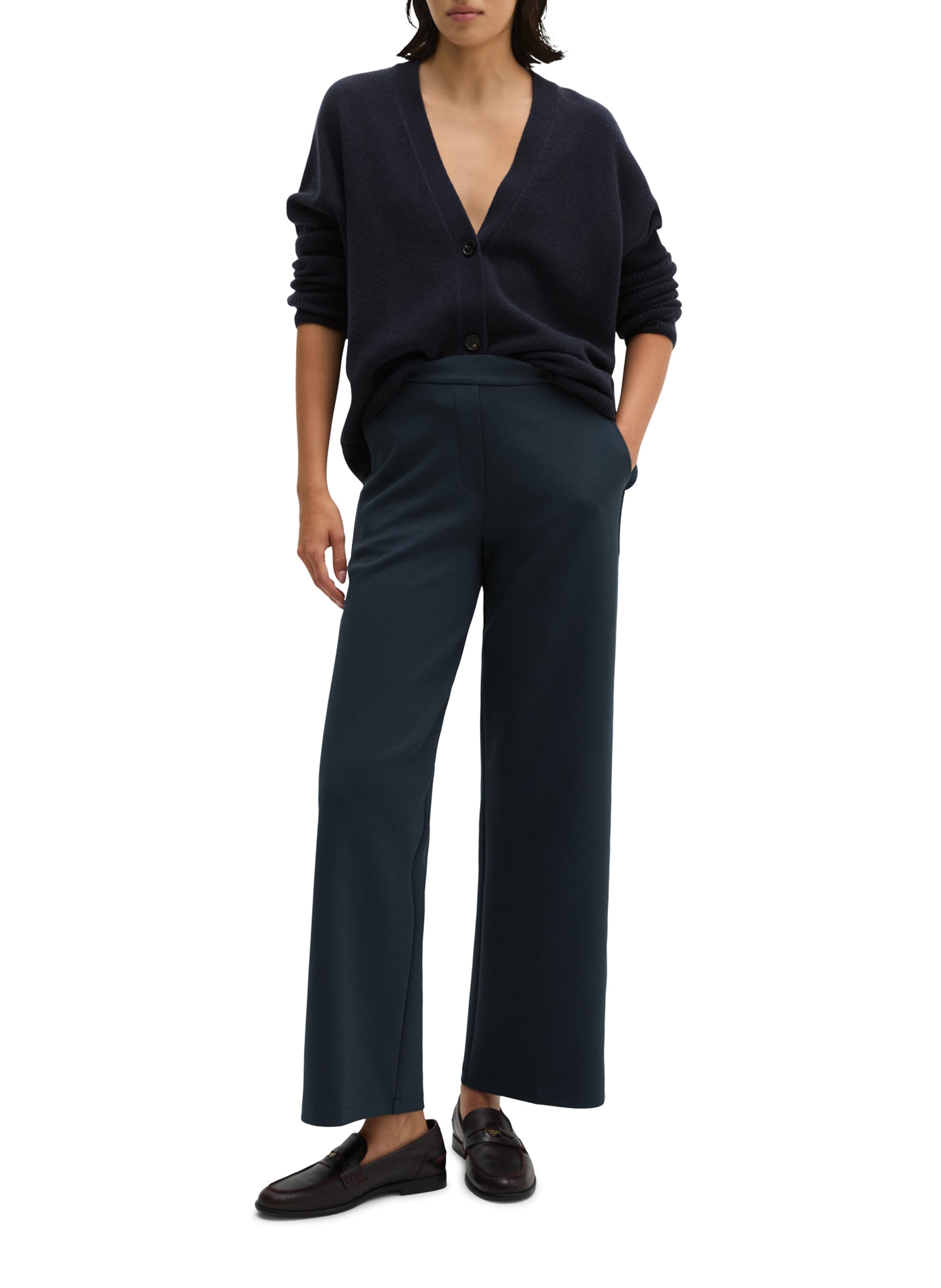 Pantalon droit en coton mélangé MARC O'POLO Bleu