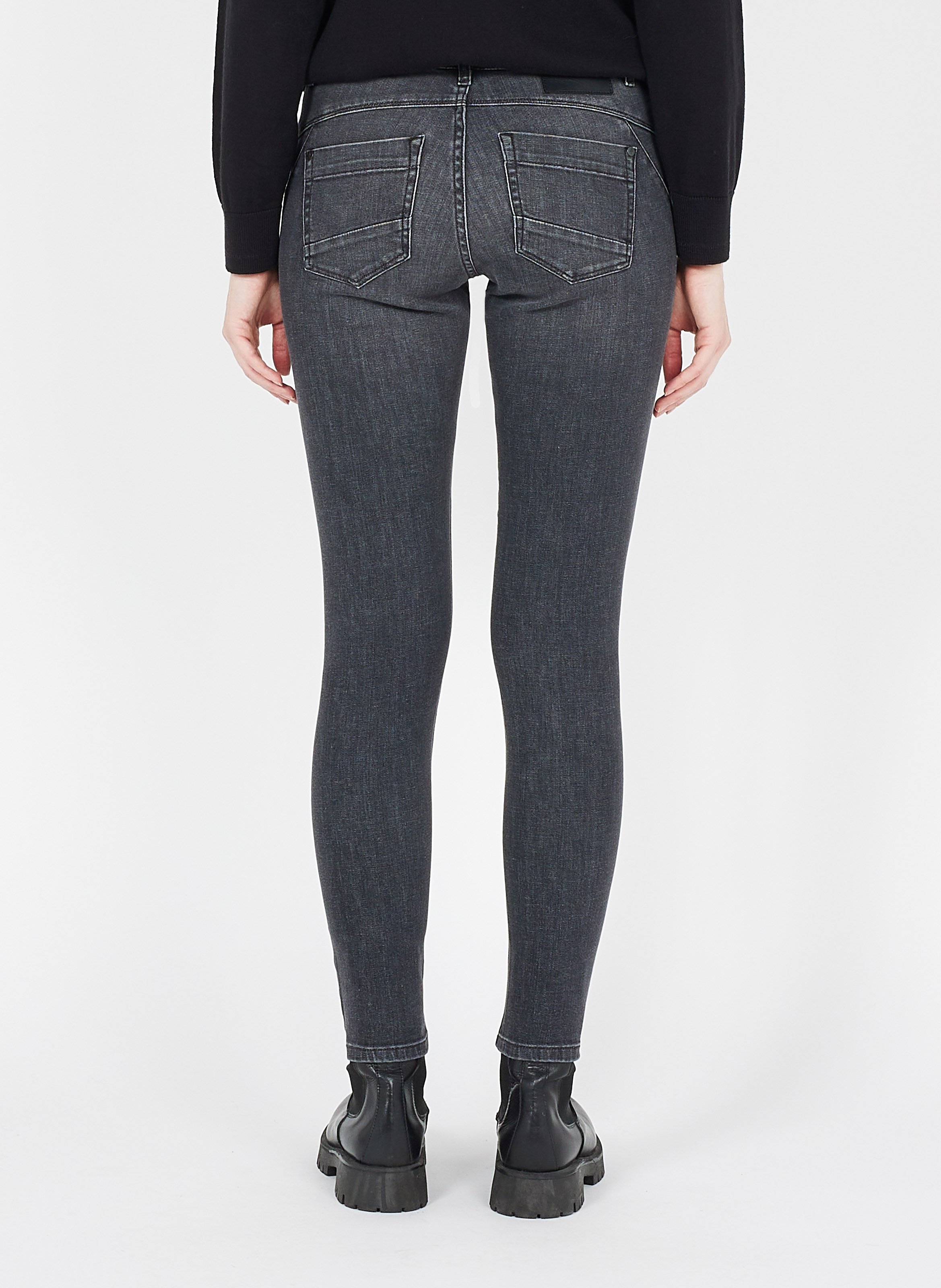 Jean slim en coton mélangé ONE STEP Gris