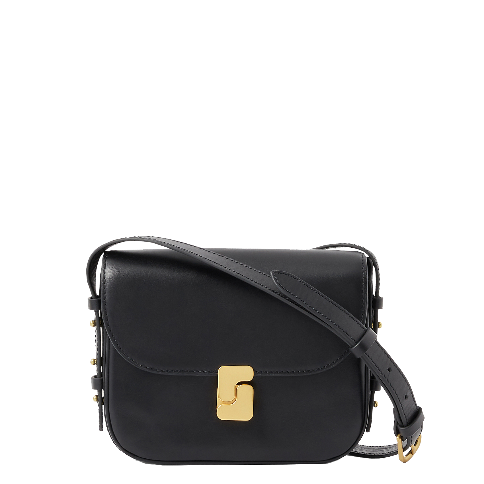 Calfskin leather shoulder bag SOEUR