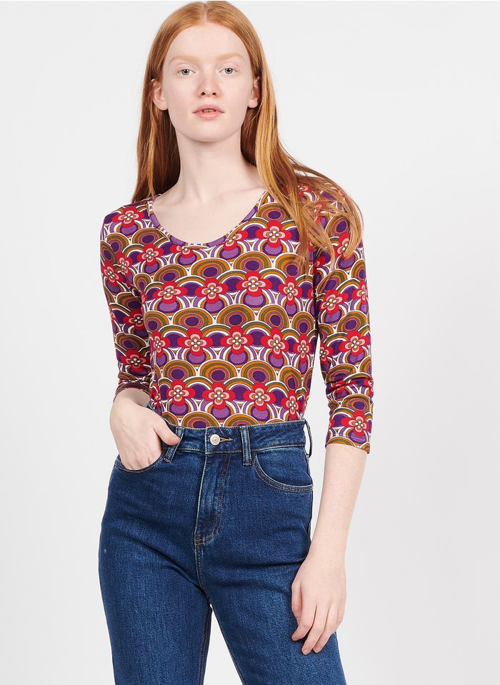 ANTOINE & LILI Camiseta estampada con cuello redondo en multicolor