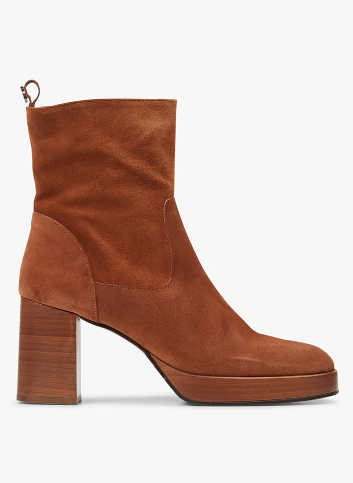 Bottines En Cuir O.kafi 423 101 Marron Caramel One Step Femme