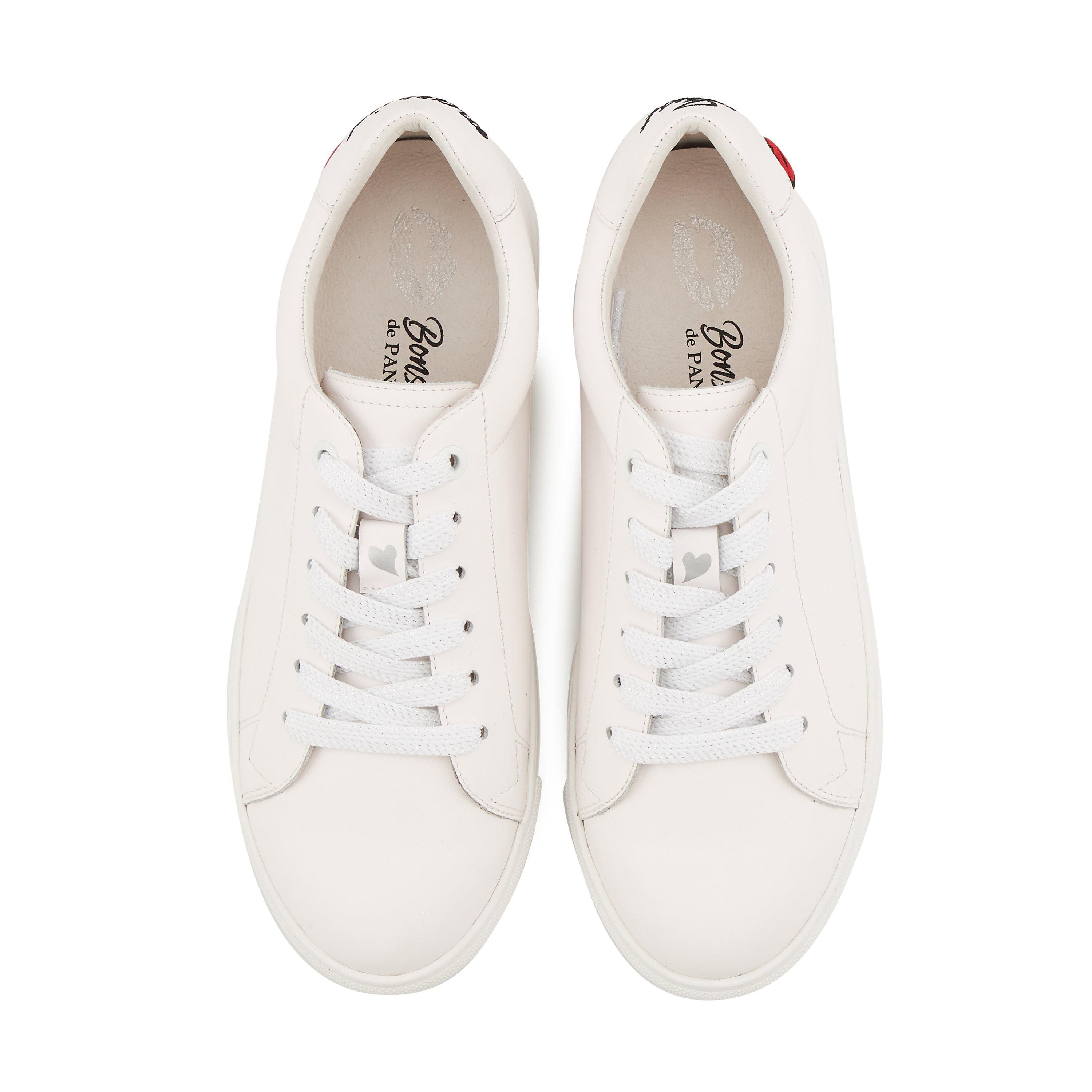Leather sneakers BONS BAISERS PARIS White