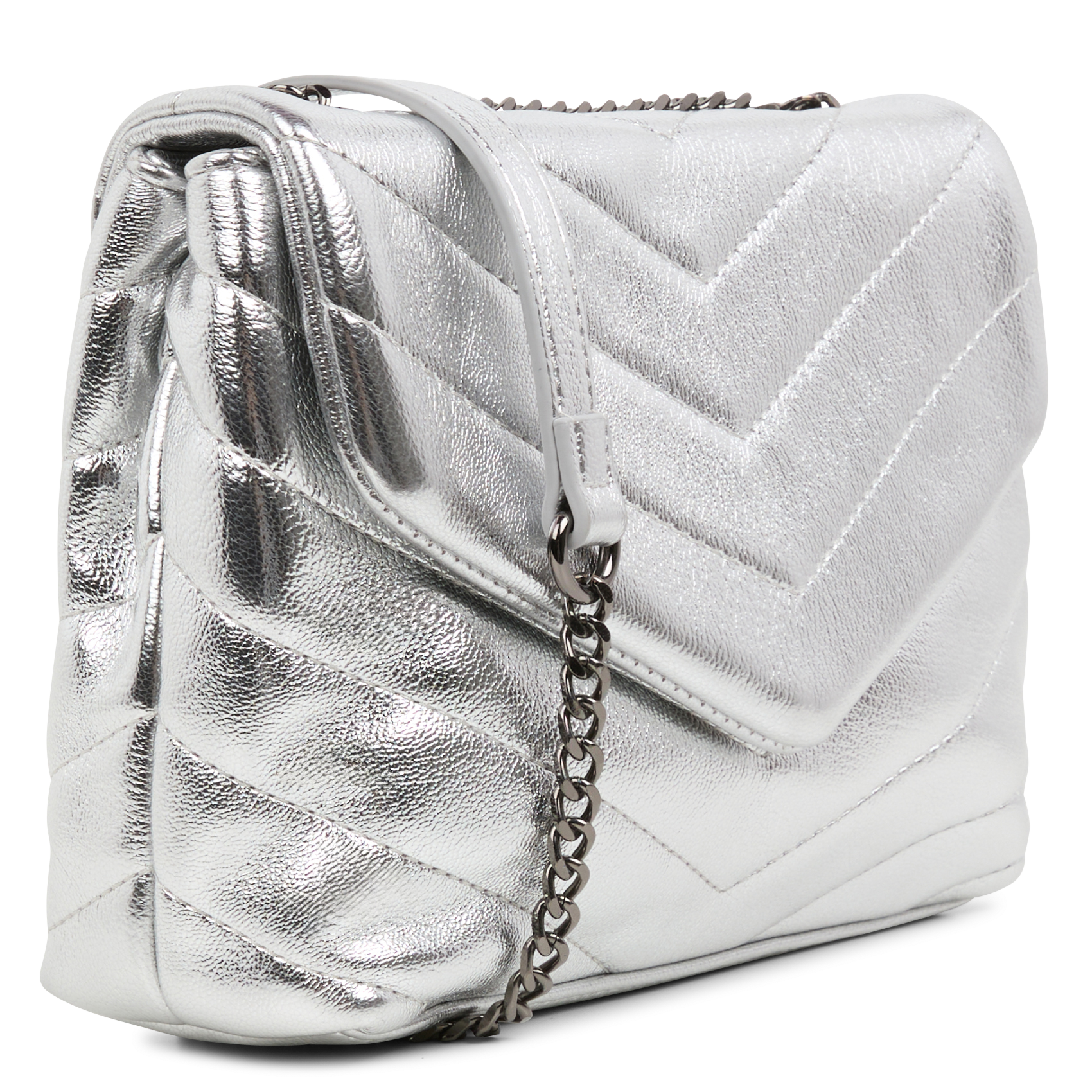 Quilted handbag AU PRINTEMPS PARIS Silver