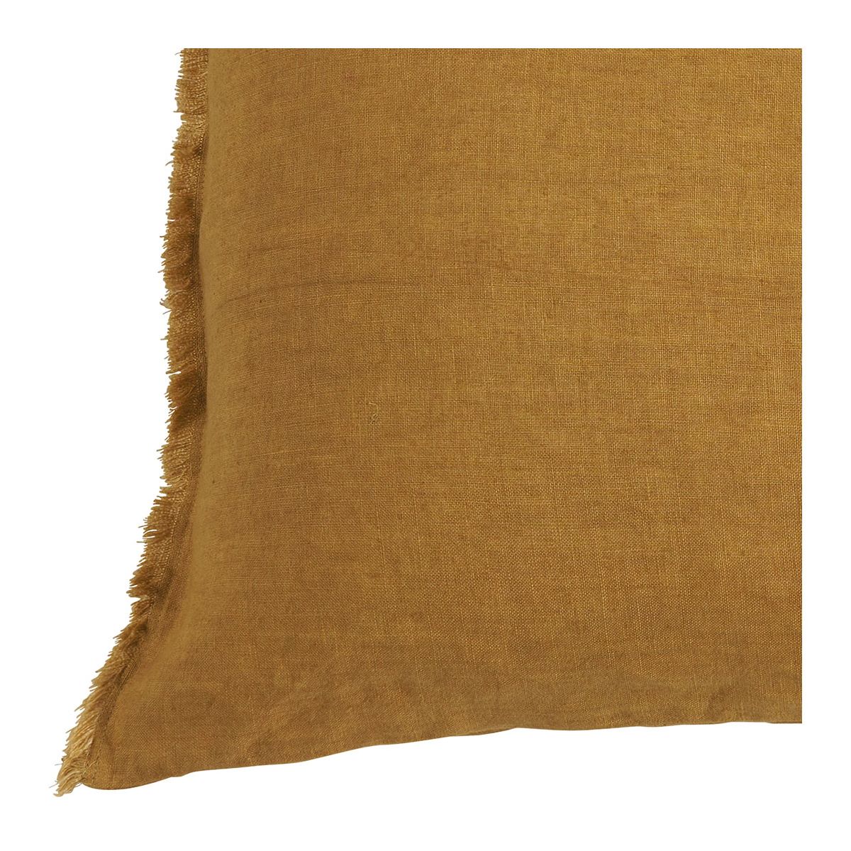 Linen cushion cover BLANC D'IVOIRE Yellow