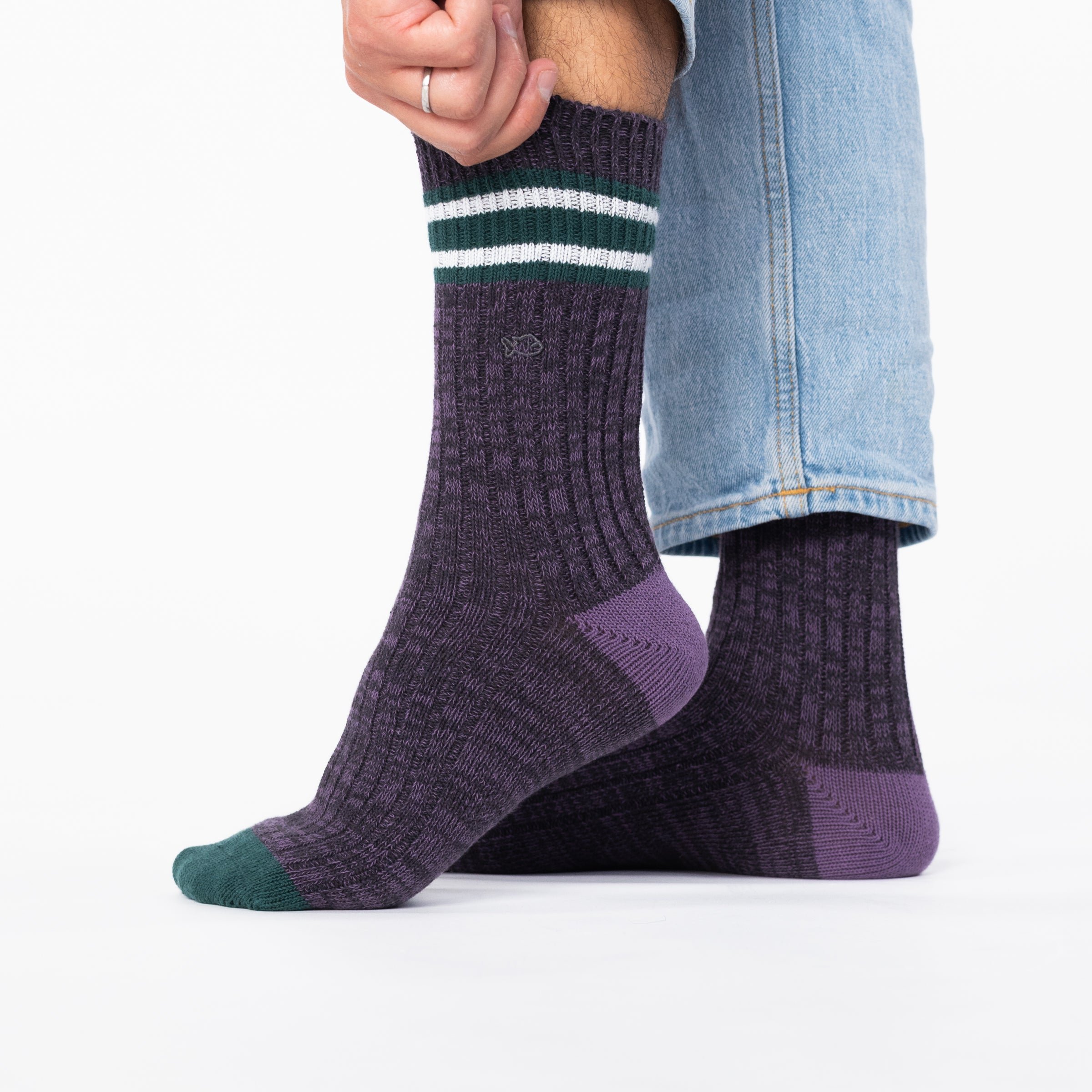 Thick cotton club socks BILLYBELT Purple