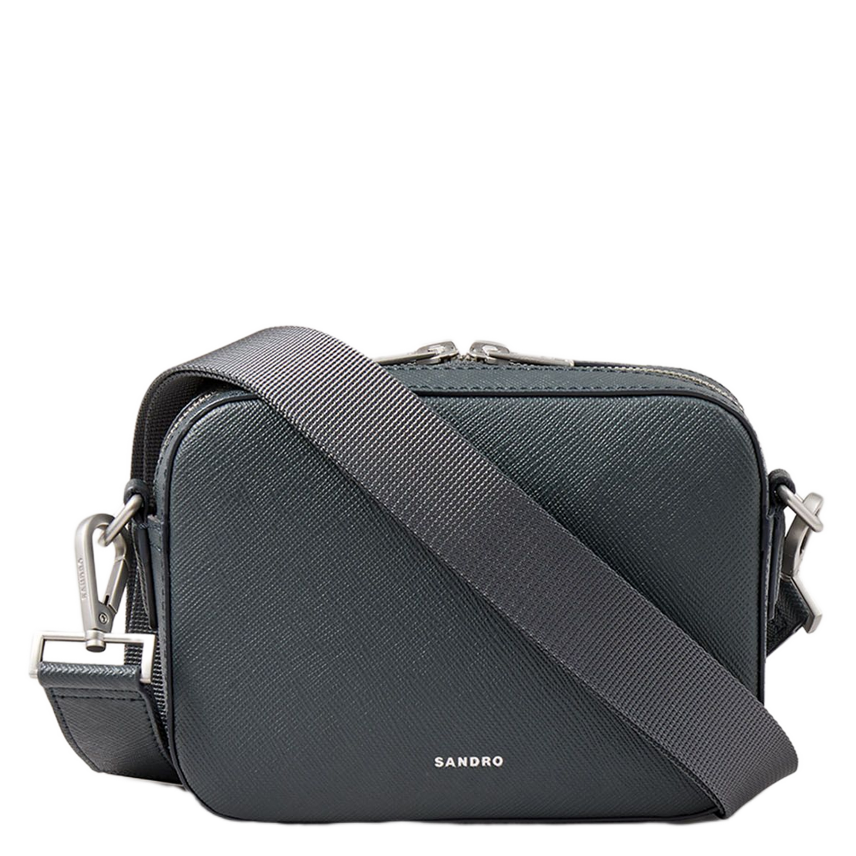 Schoudertas van gerecycled leer SANDRO