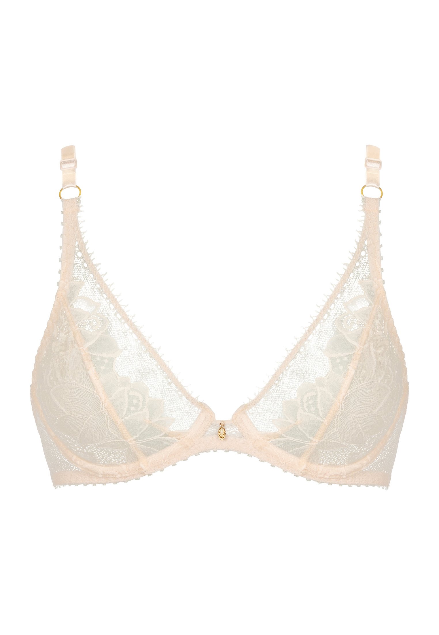 Architecture underwired triangle bra AUBADE Beige