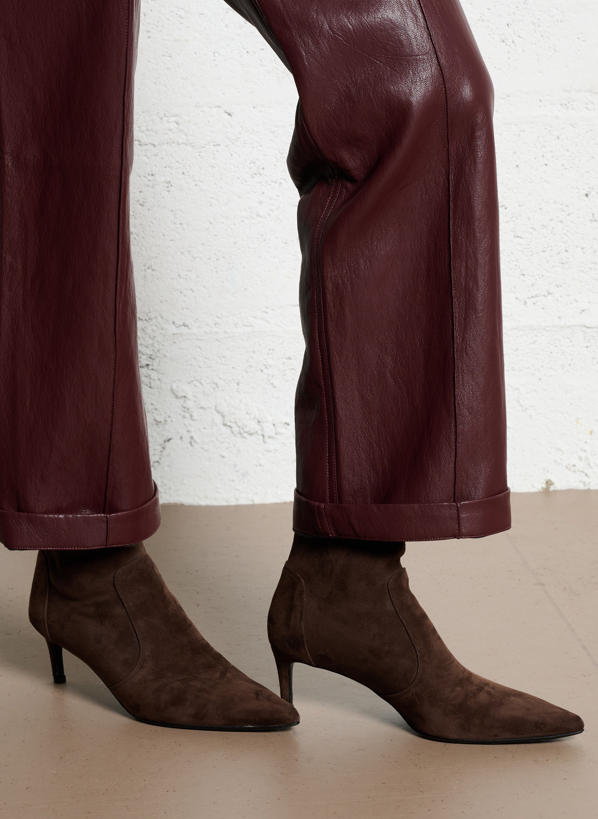 Bottines en cuir suède  MI/MAI Marron