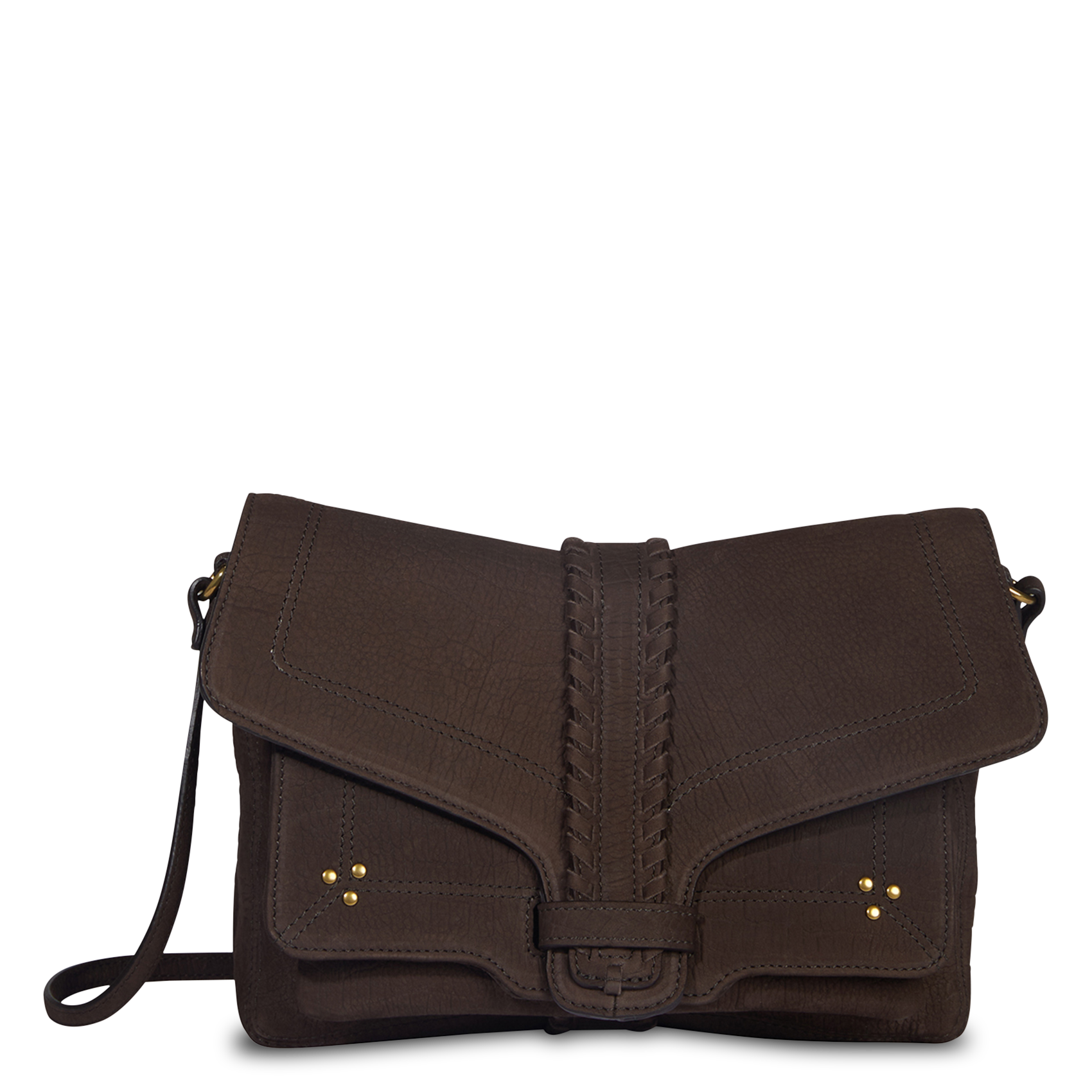 Sac bandoulière en cuir JEROME DREYFUSS Marron