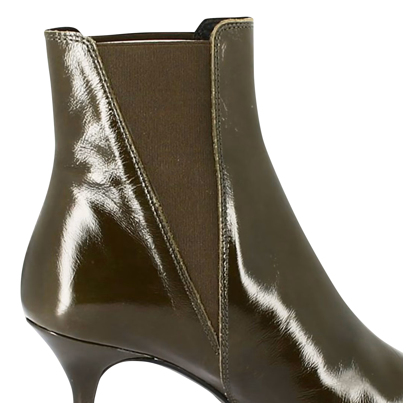 Bianca leather ankle boots JONAK Khaki